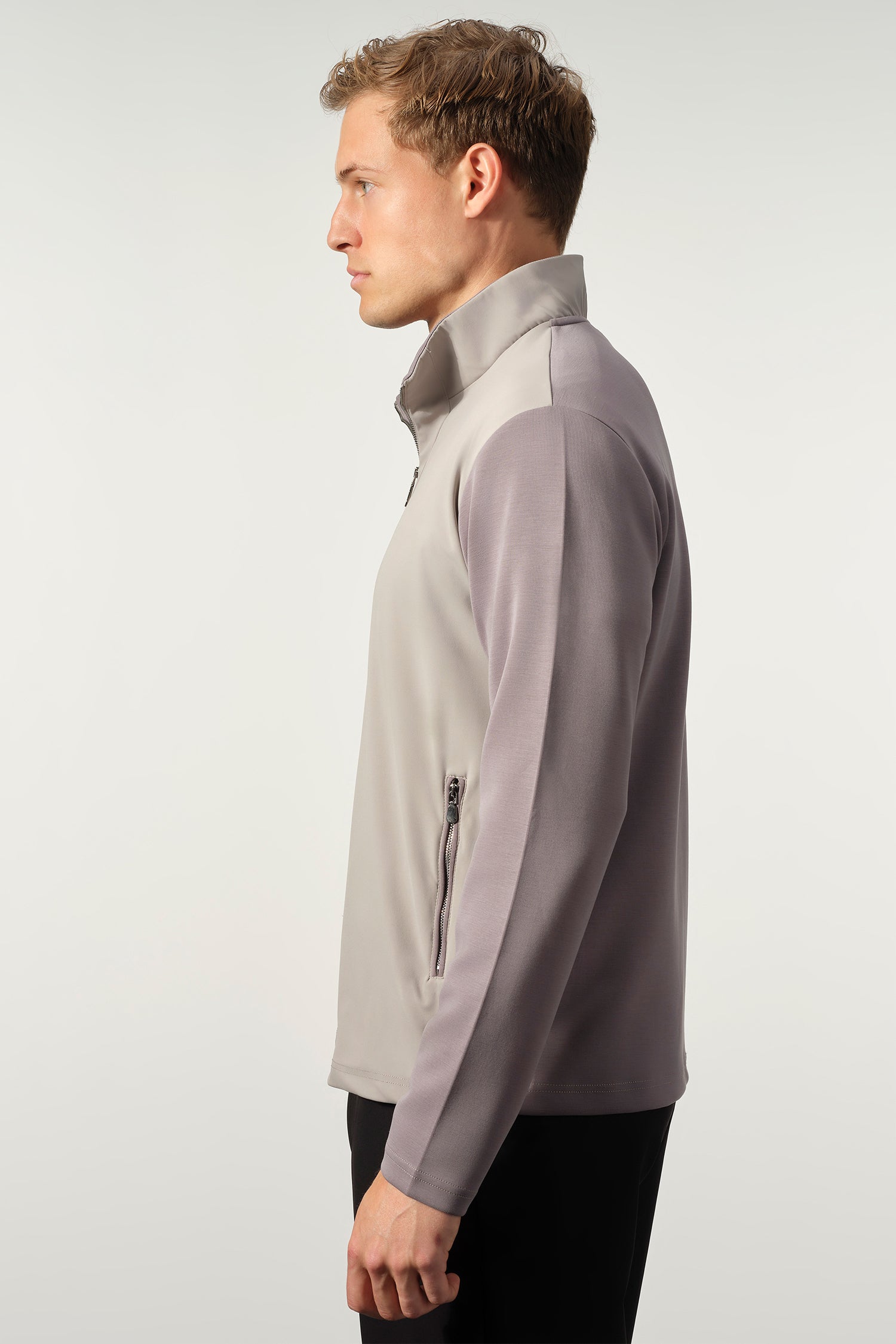 Hybrid Performance Cotton Zip Jacket
