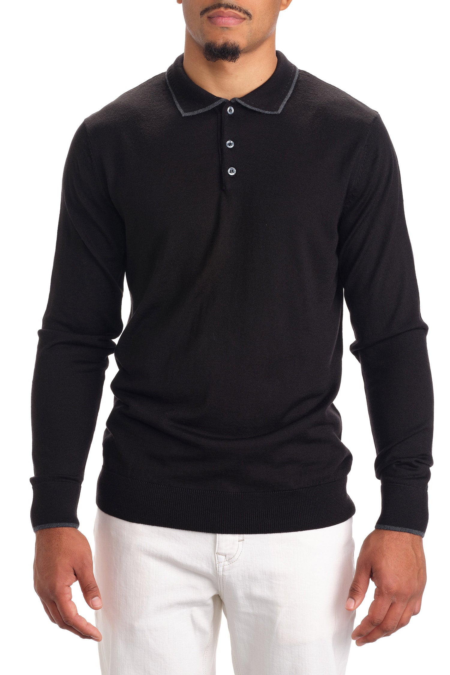 Merino Polo Sweater