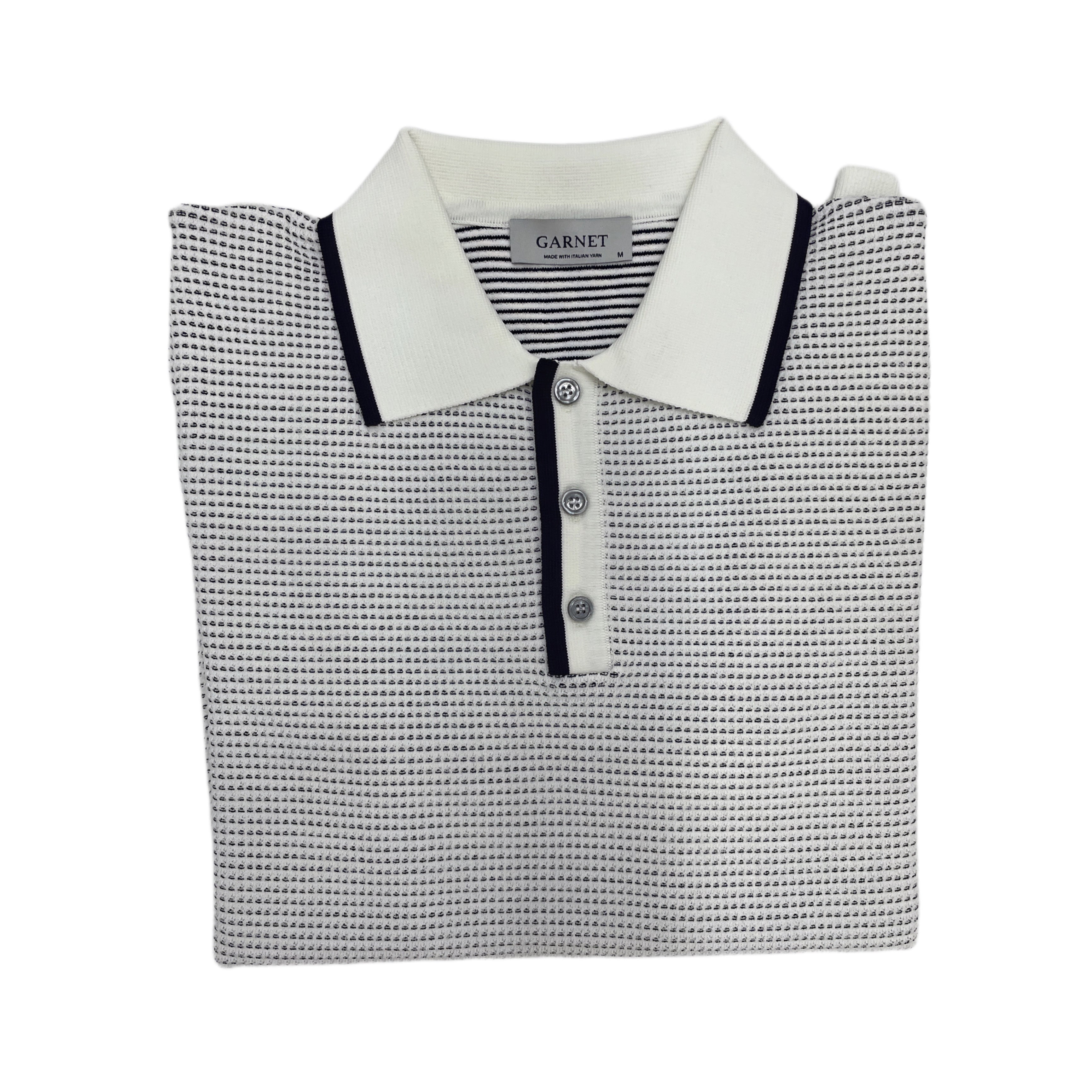 Textured Weave Sweater Polo