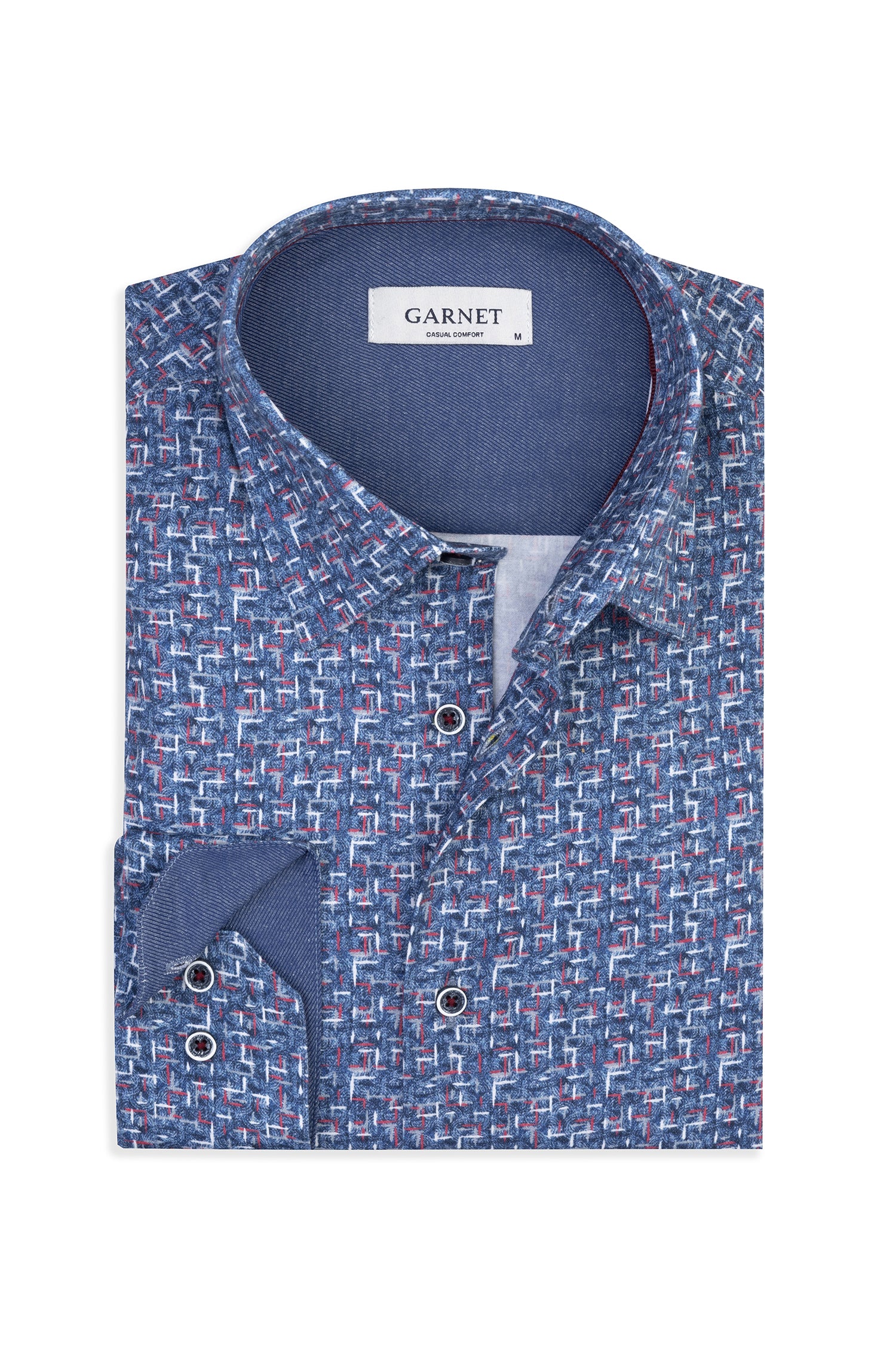 Pixel Grid Printed Shirt