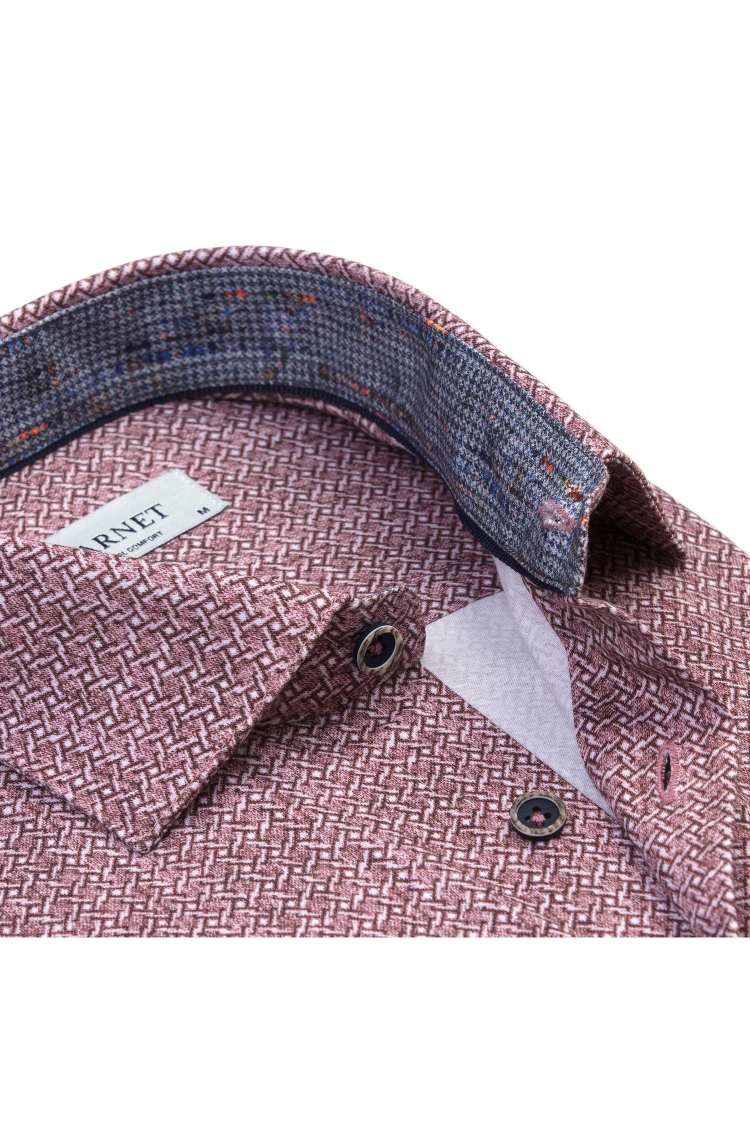 Woven Maze Print Shirt