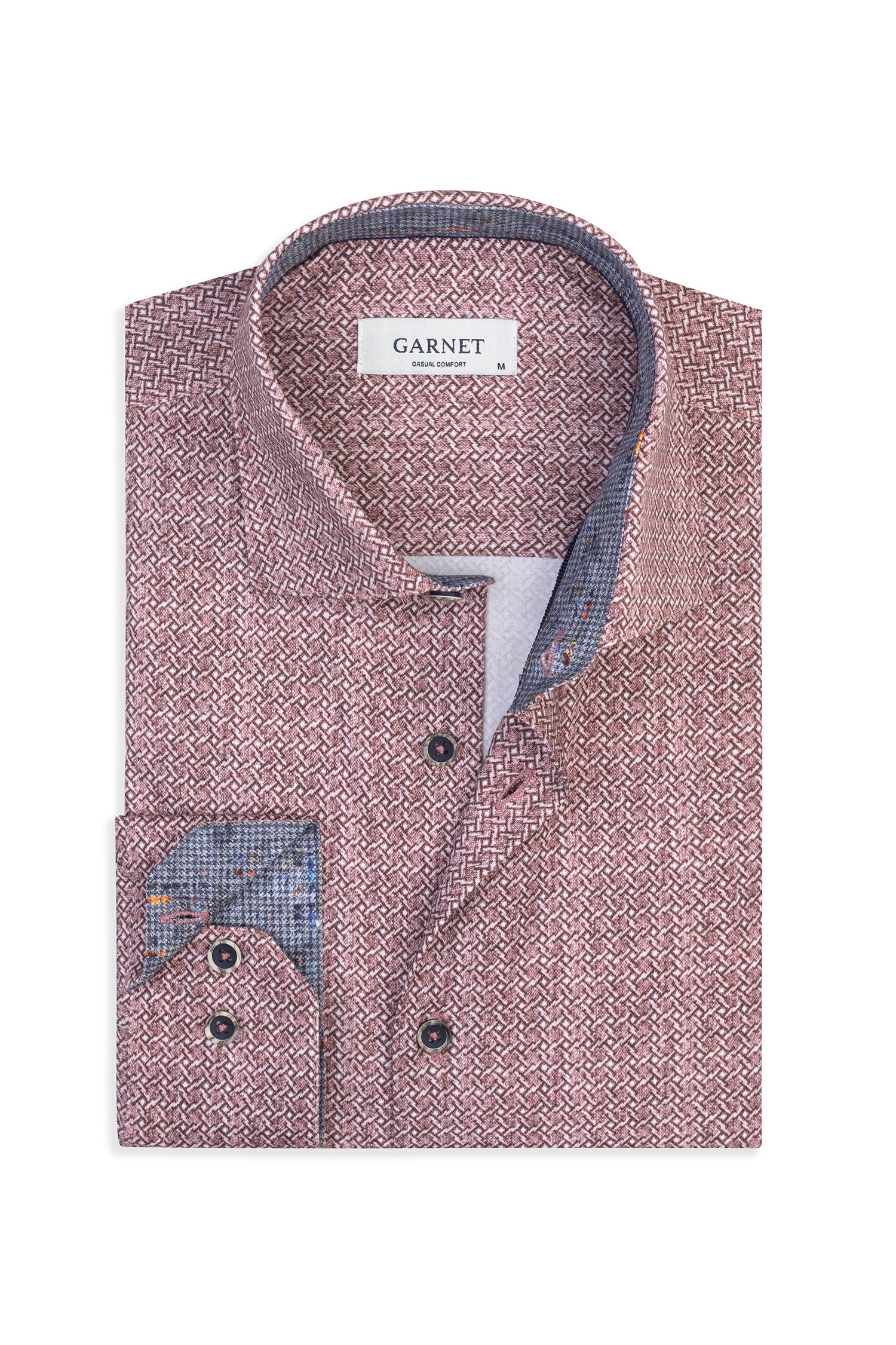 Woven Maze Print Shirt