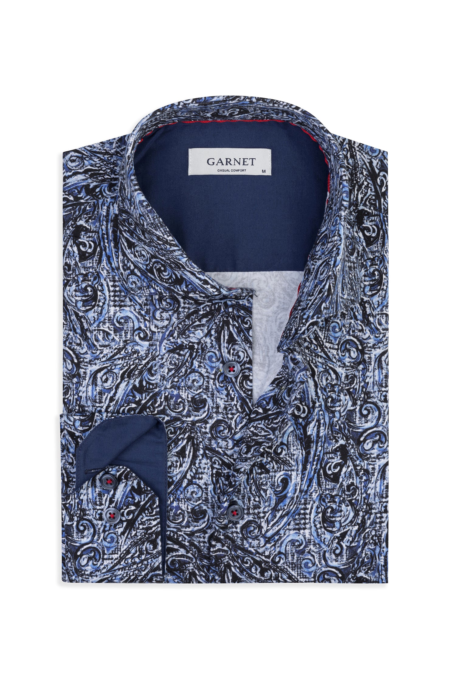 Midnight Paisley Print Shirt