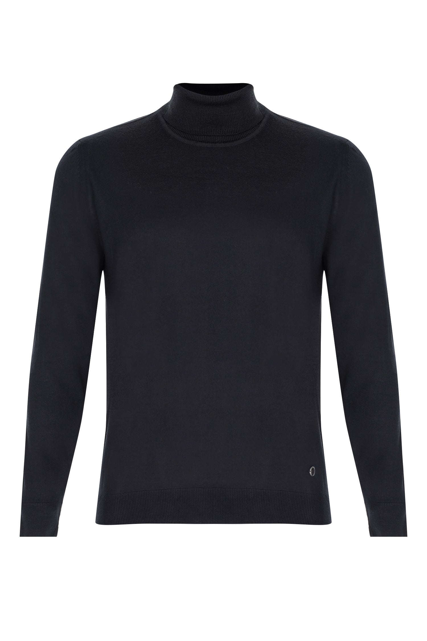 Turtleneck Merino Sweater in Black