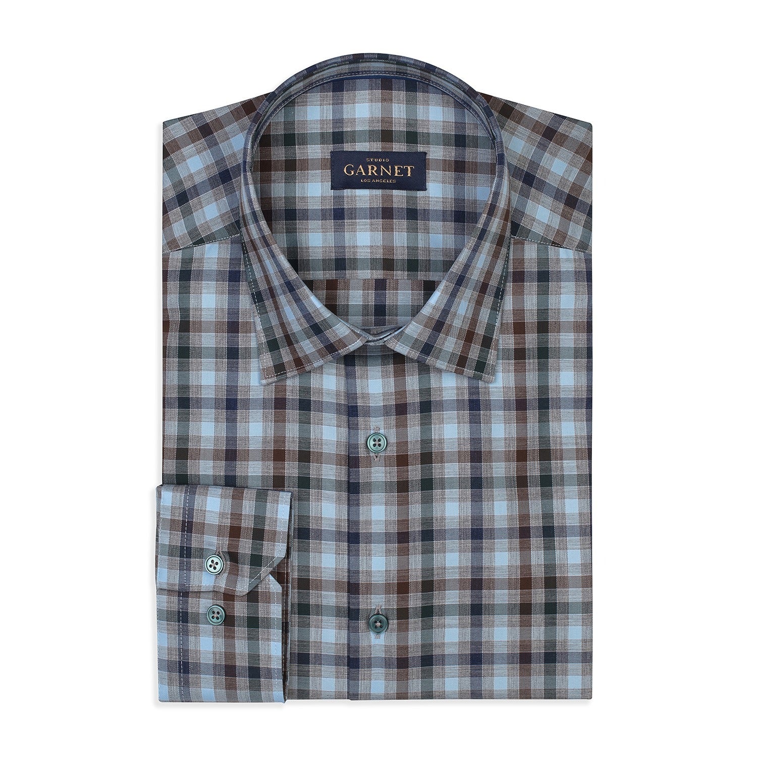 Multi Checkered Long Sleeve Cotton Shirt