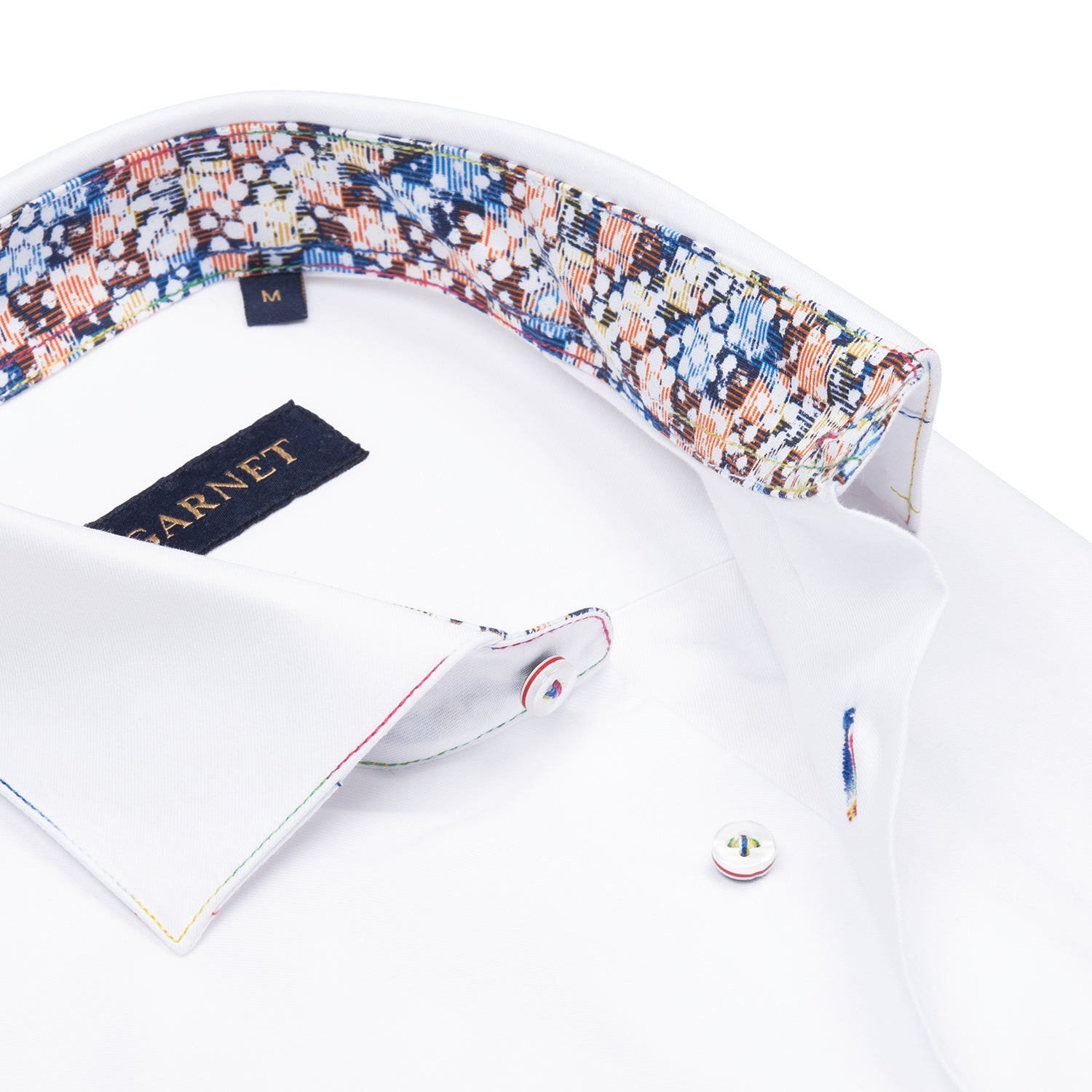 Ivory Multicolor Stitch Shirt