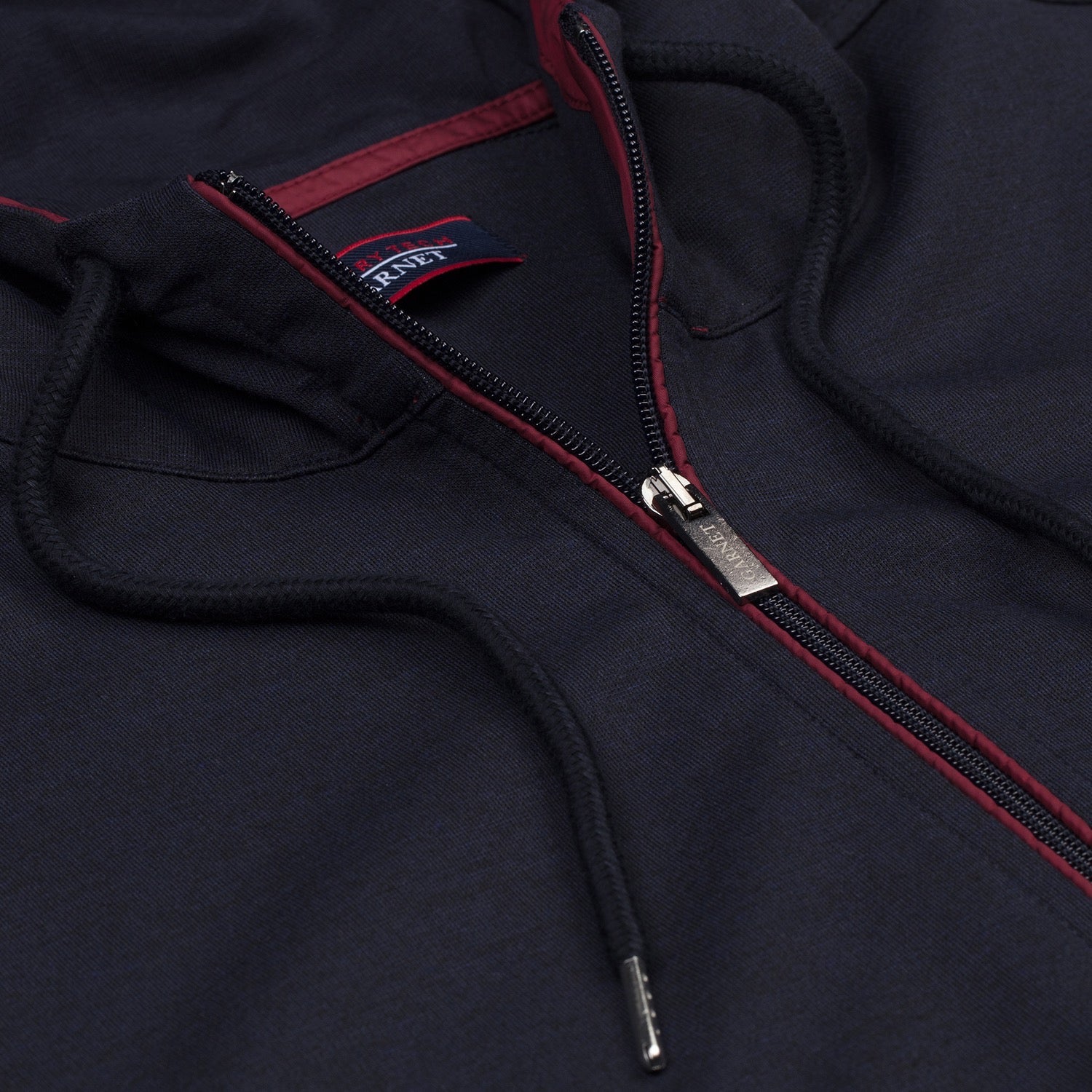 Full Zip Tracksuit Set With Hood in Navy