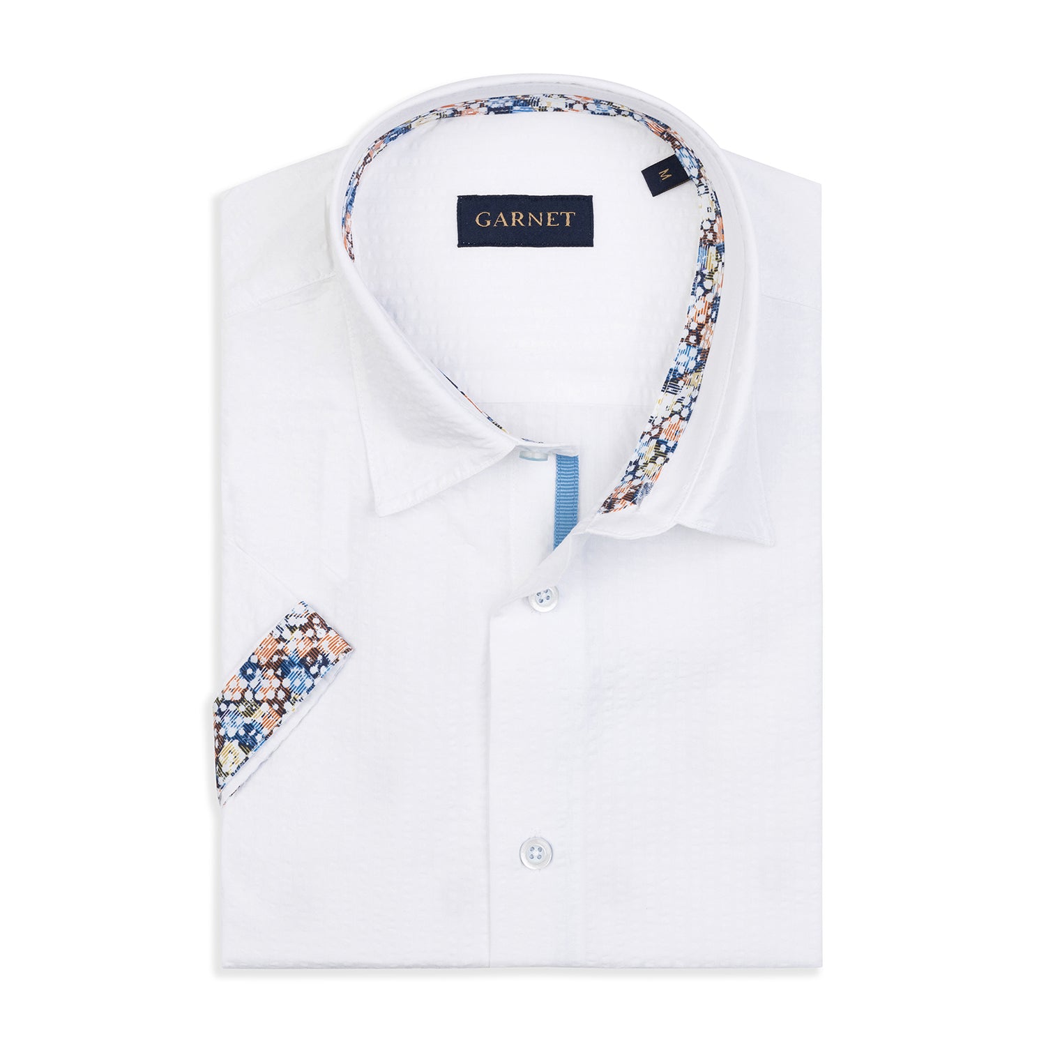 White Seaside Breeze Short Sleeve Shirt