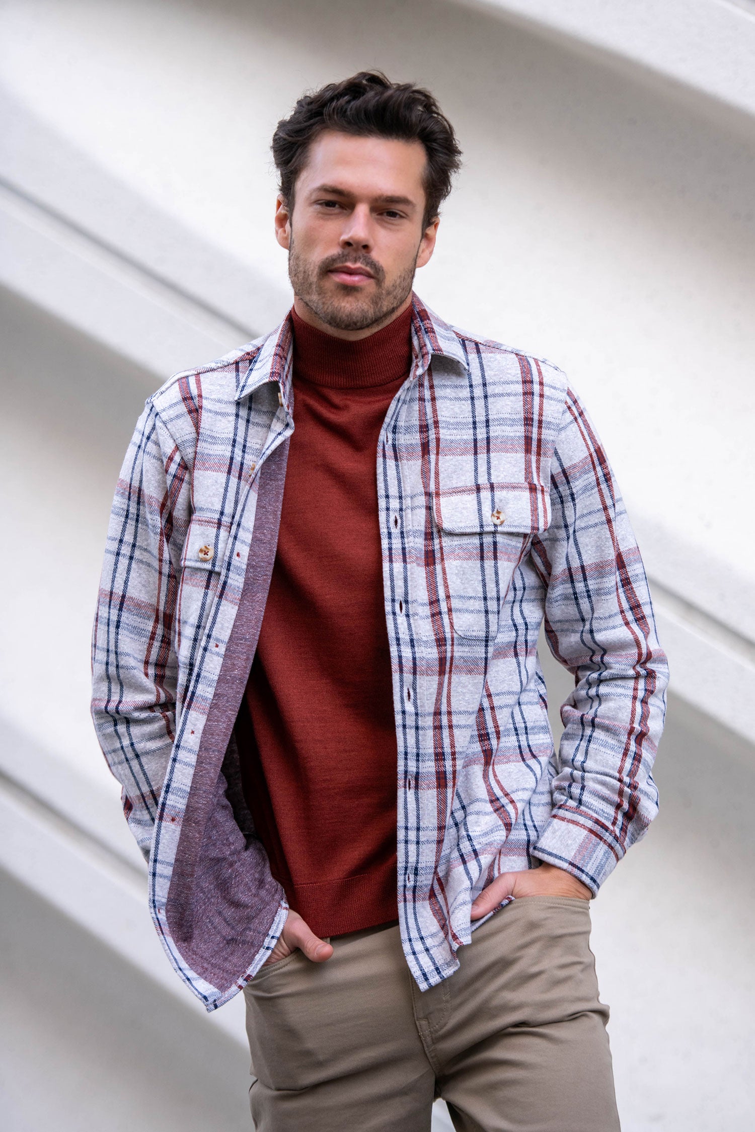 Dynamic Flannel Checker Shirt