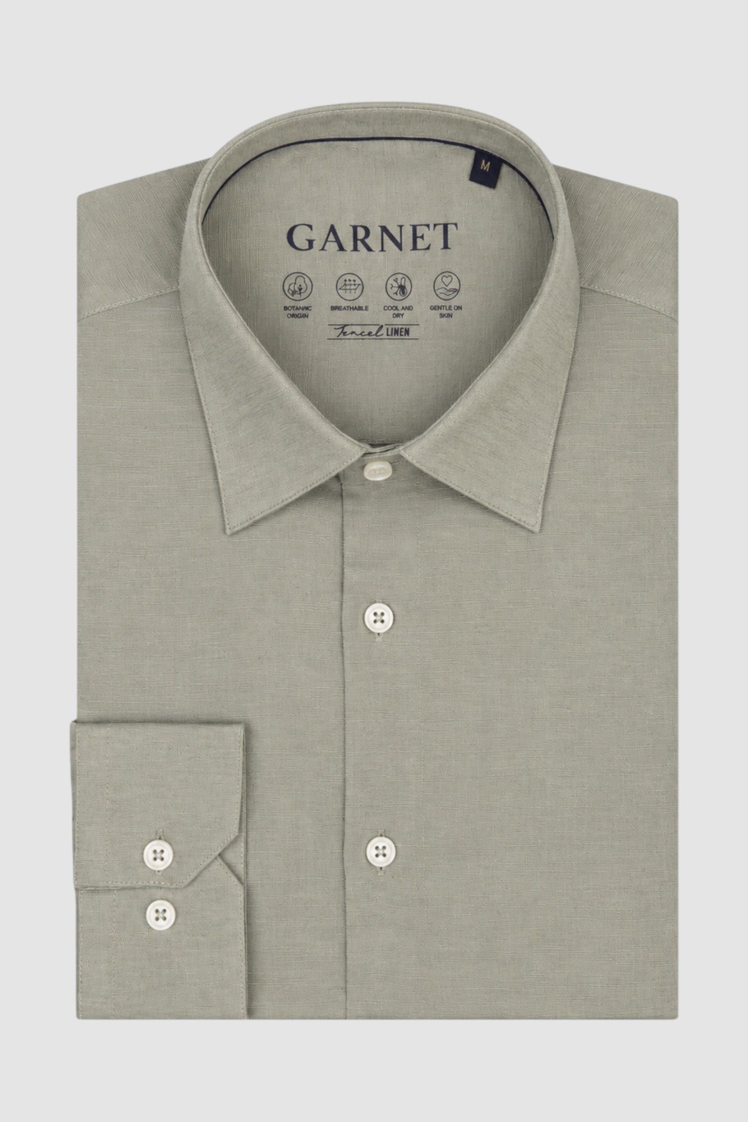 Harrison Tencel Linen Long Sleeve Solid Shirts
