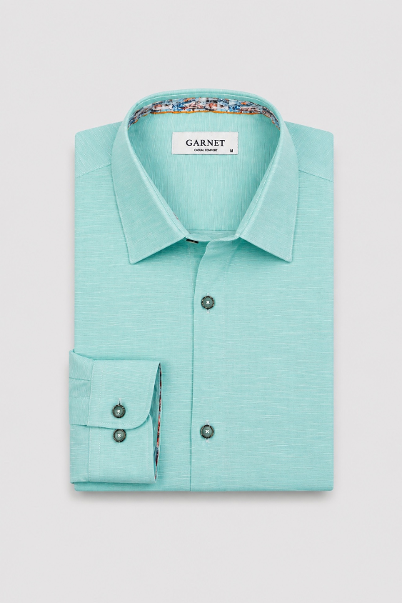 Harrison Tencel Linen Long Sleeve Solid Shirts