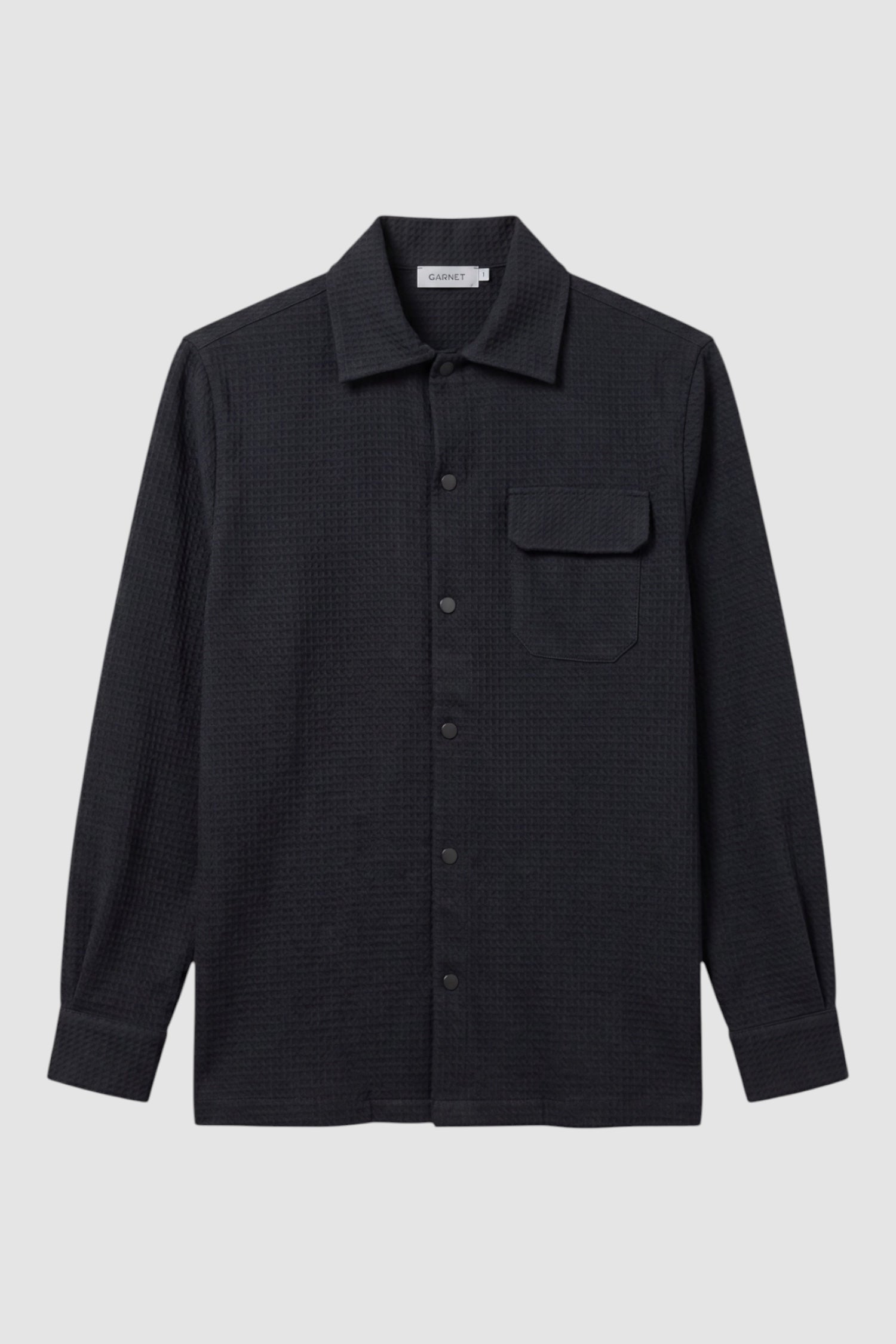 Textured Waffle Overshirt