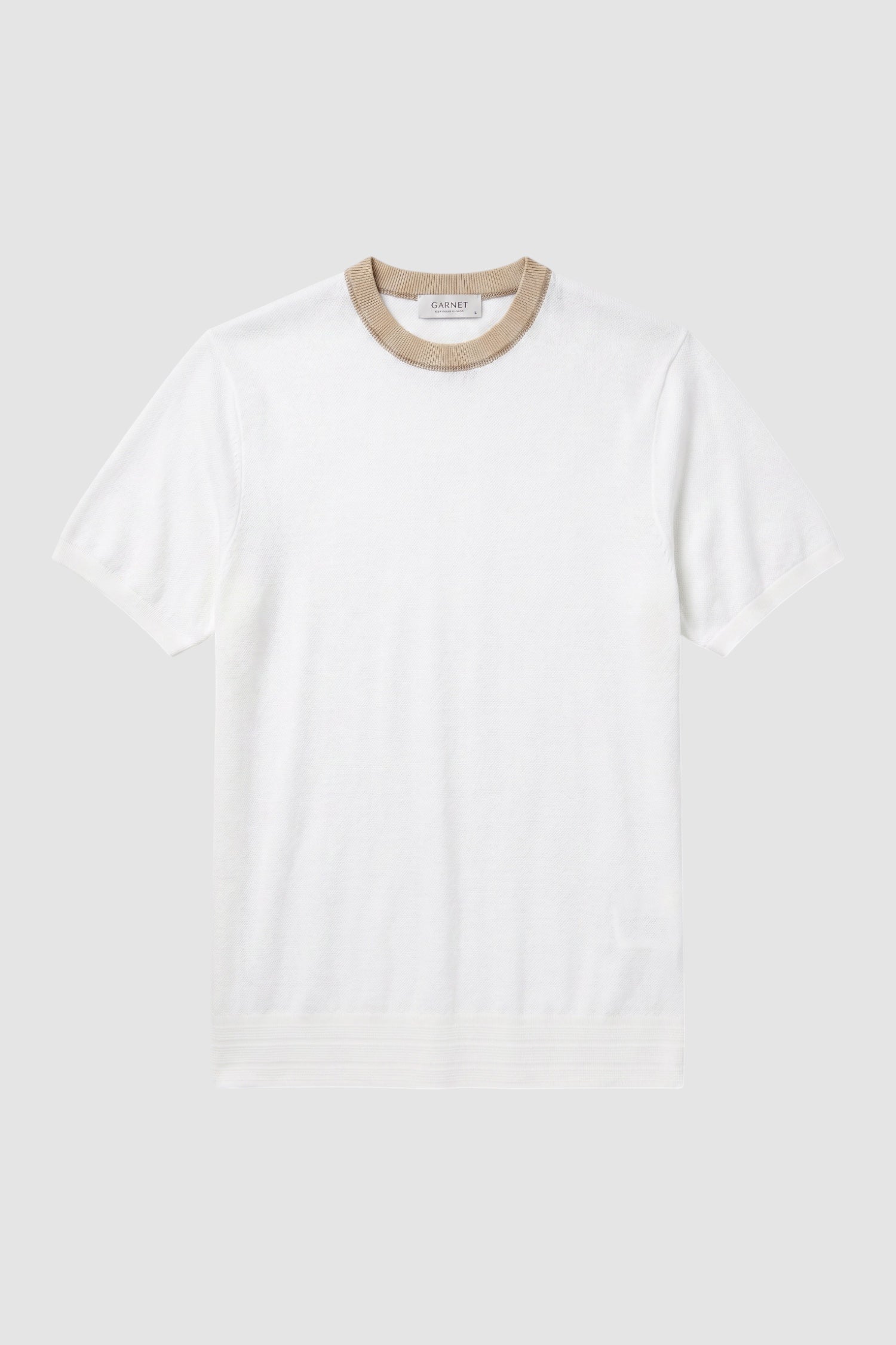 Contrast Collar Crew Neck Sweater