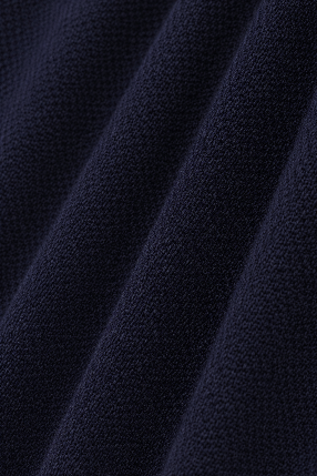 Ribbed Zip Knit Polo