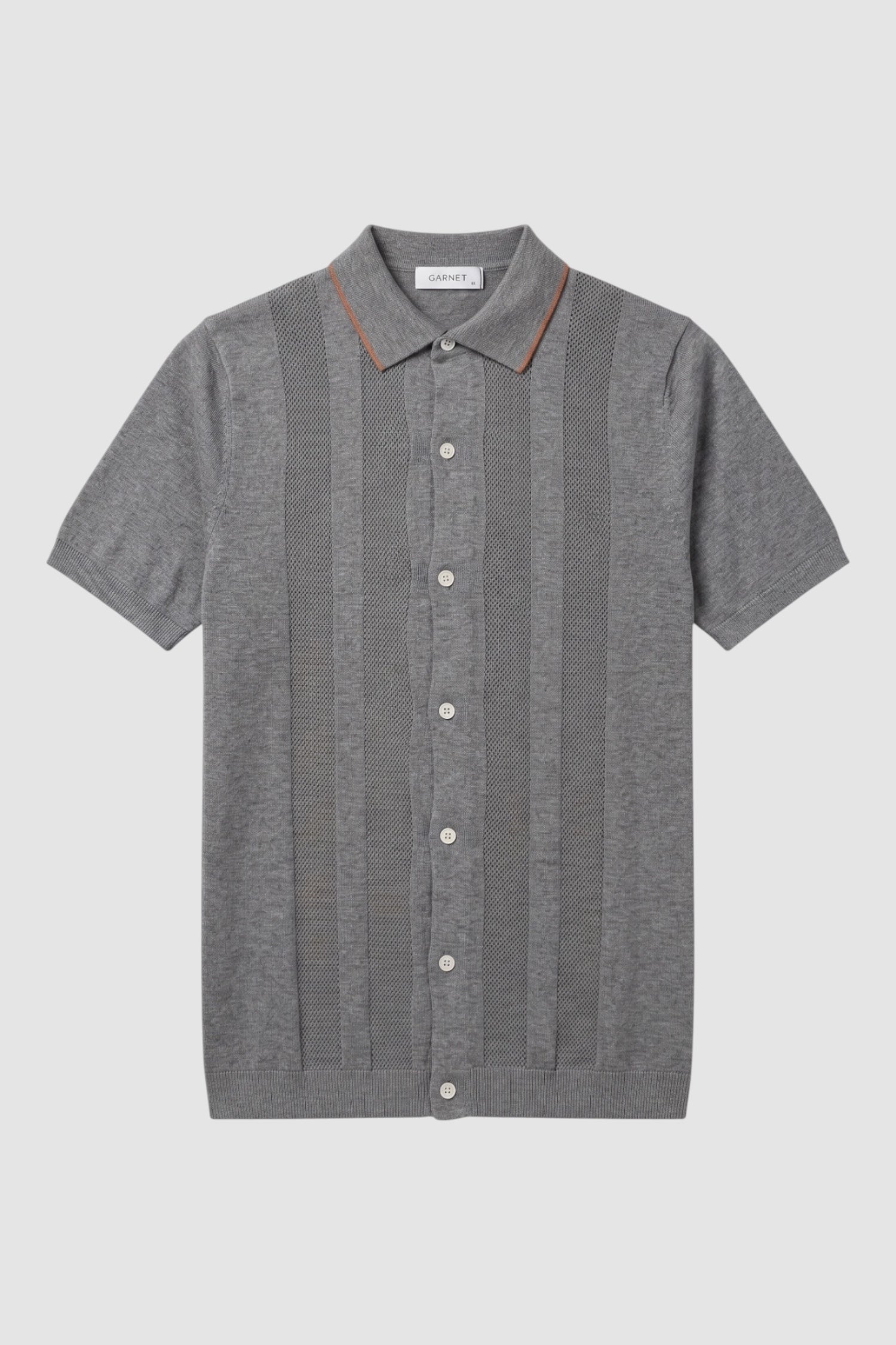 Knit Button-Up Polo
