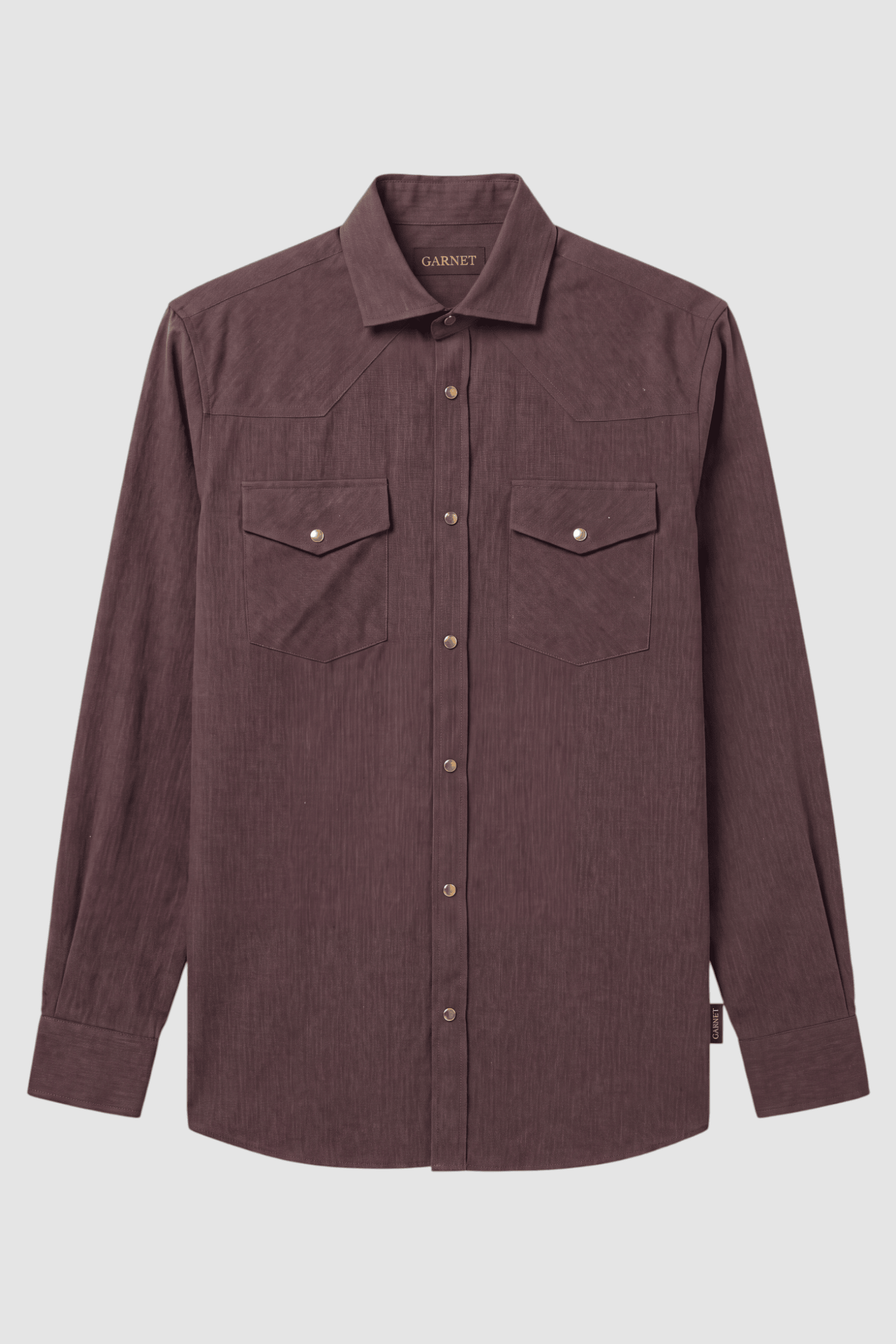 Corey Suede-Look Snap Shirt