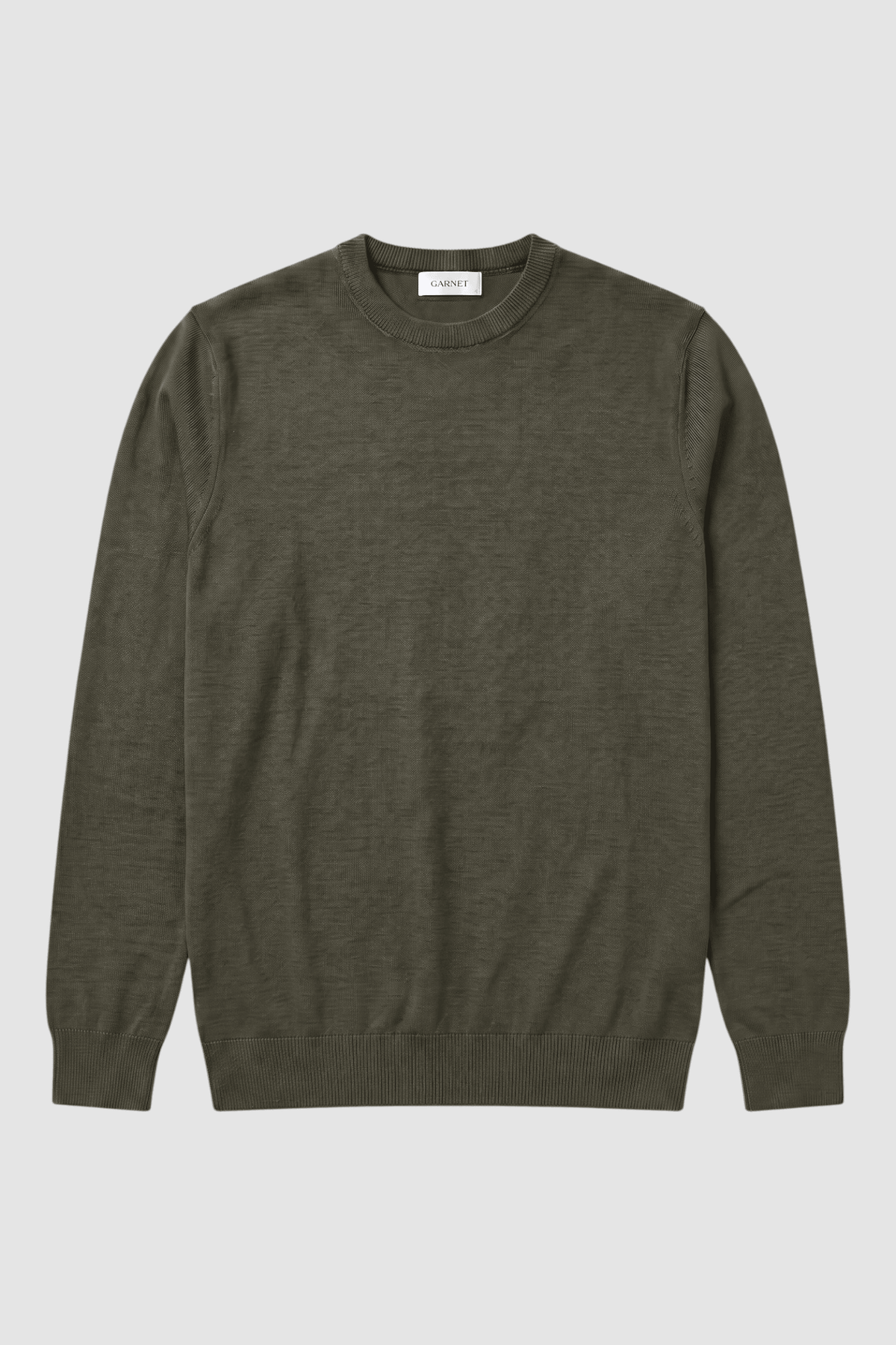 Barnaby Merino Textured Crewneck Sweater