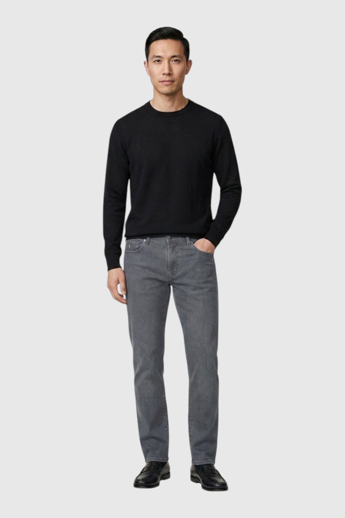 Upton Merino Ribbed Crewneck Sweater