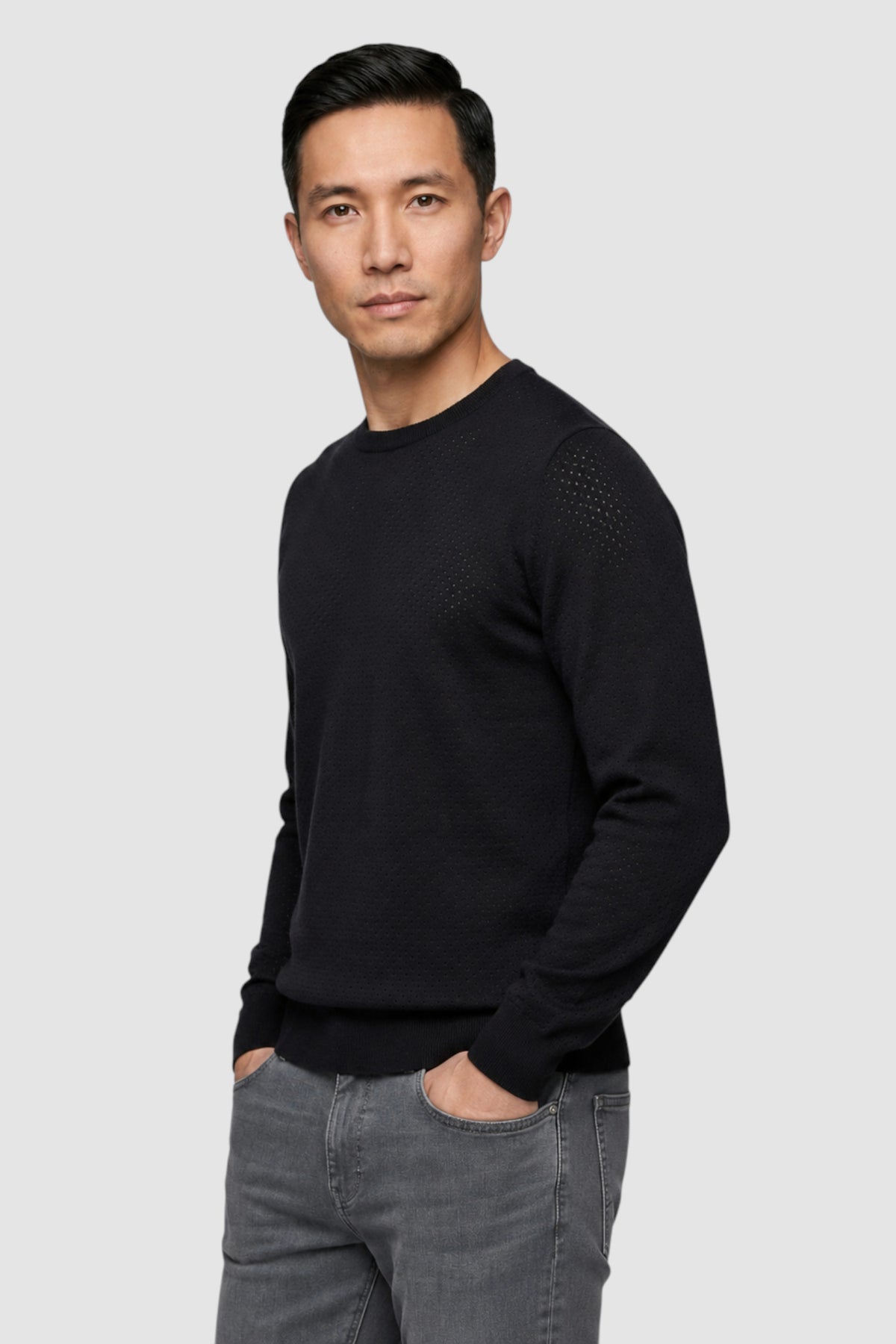 Upton Merino Ribbed Crewneck Sweater