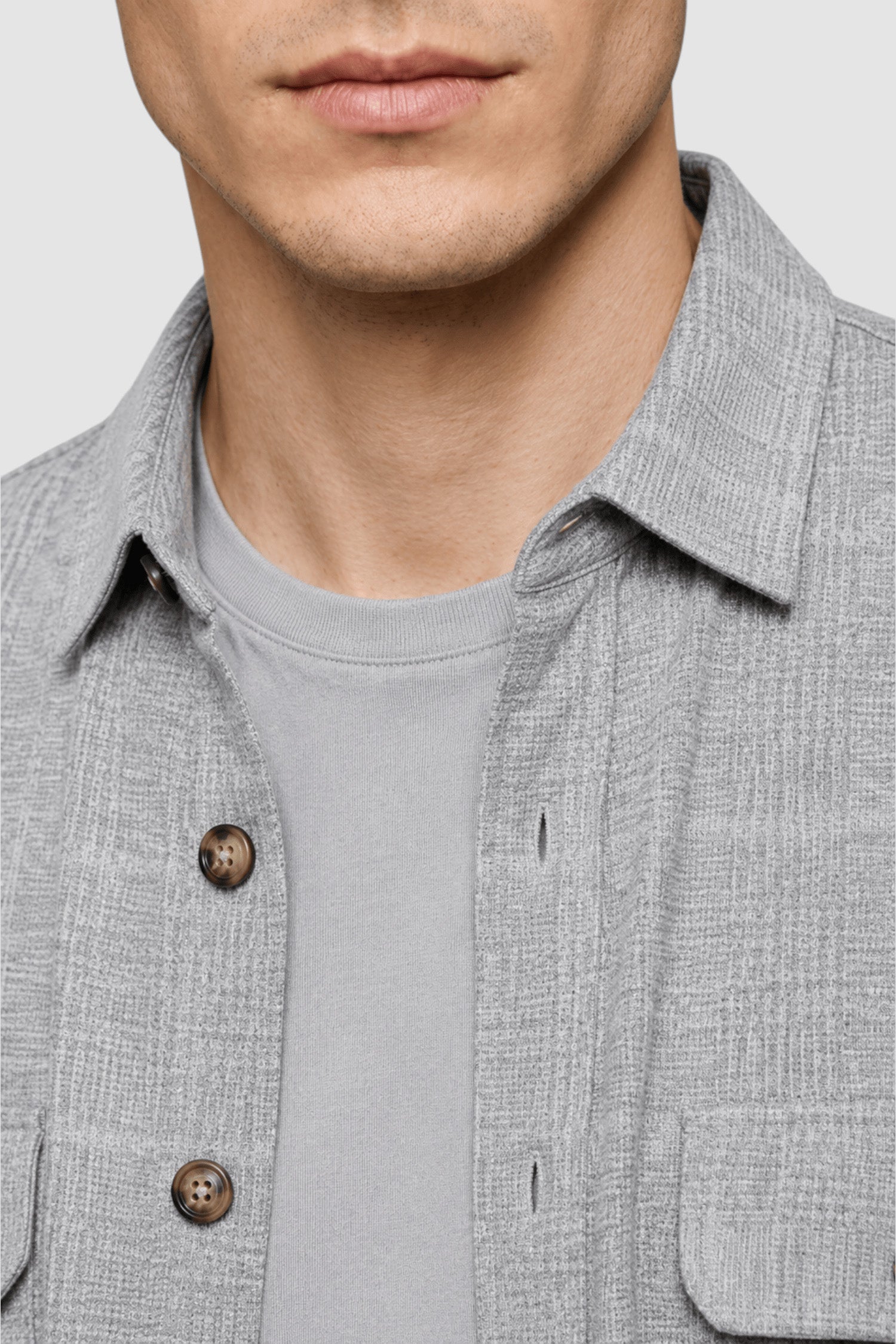 Scott Textured Two-Pocket Overshirt