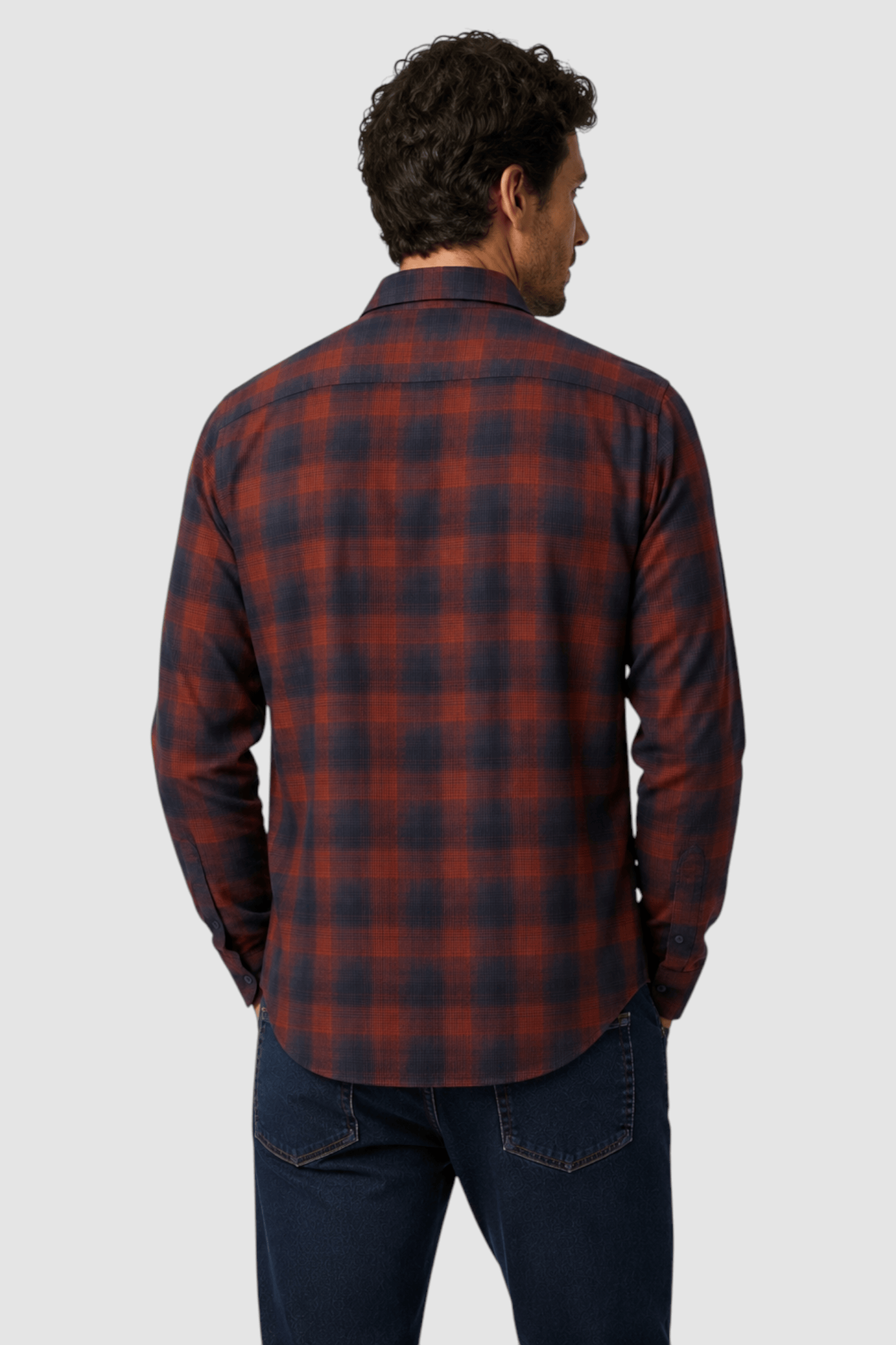 Wyatt Melange Plaid Flannel Shirt