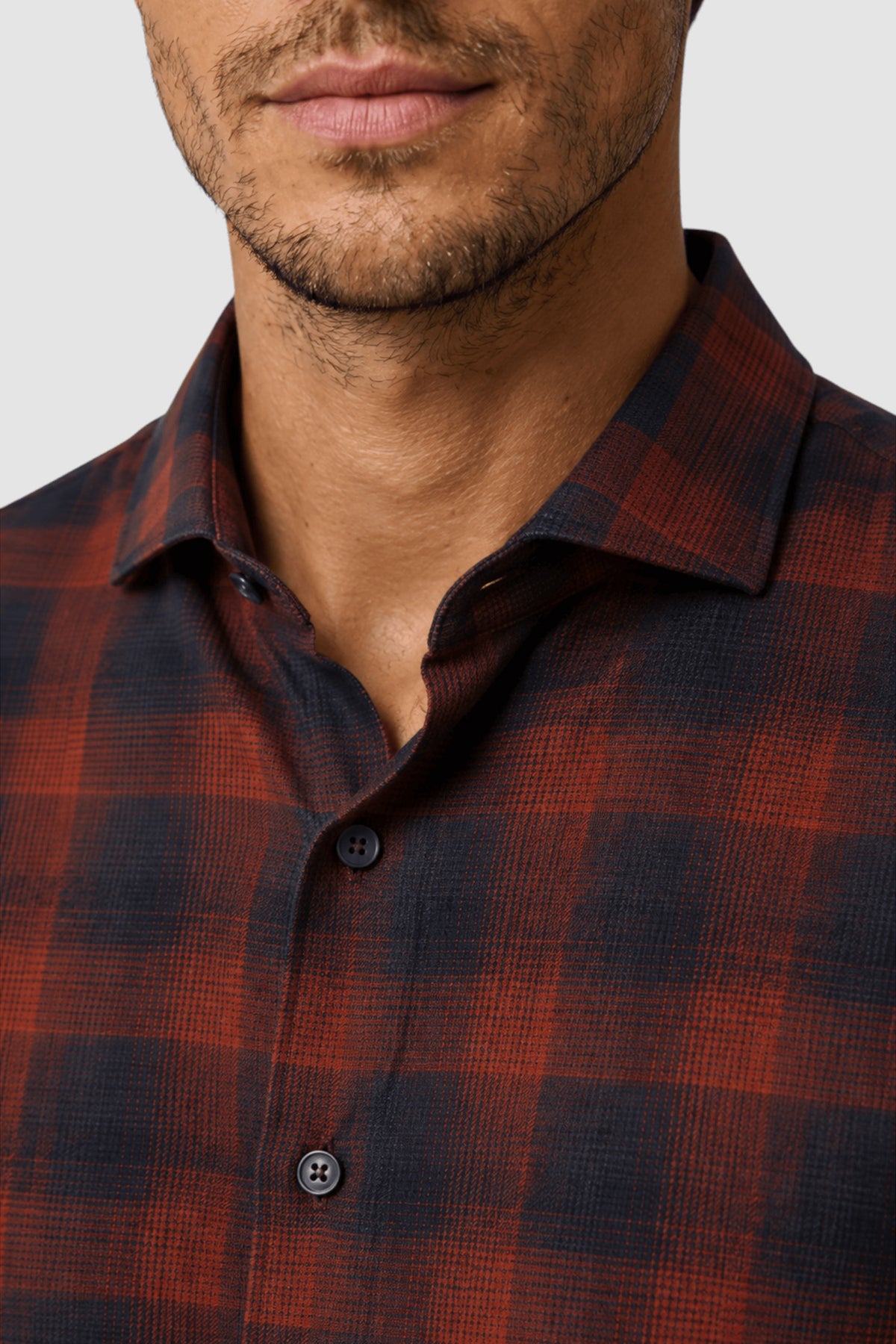 Wyatt Melange Plaid Flannel Shirt