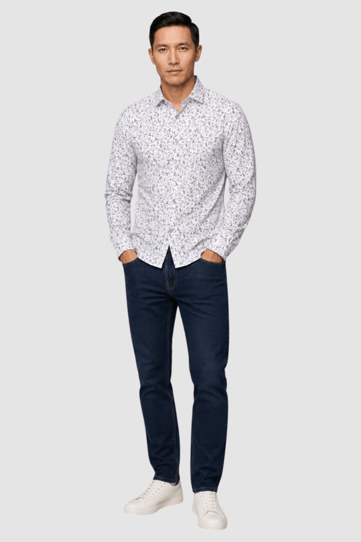 Harvey Geometric Print Shirt