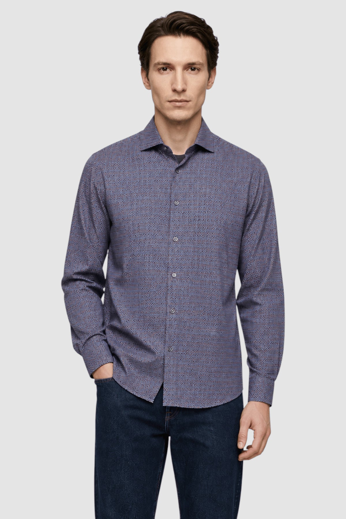 Milo Pin-Dot Print Shirt