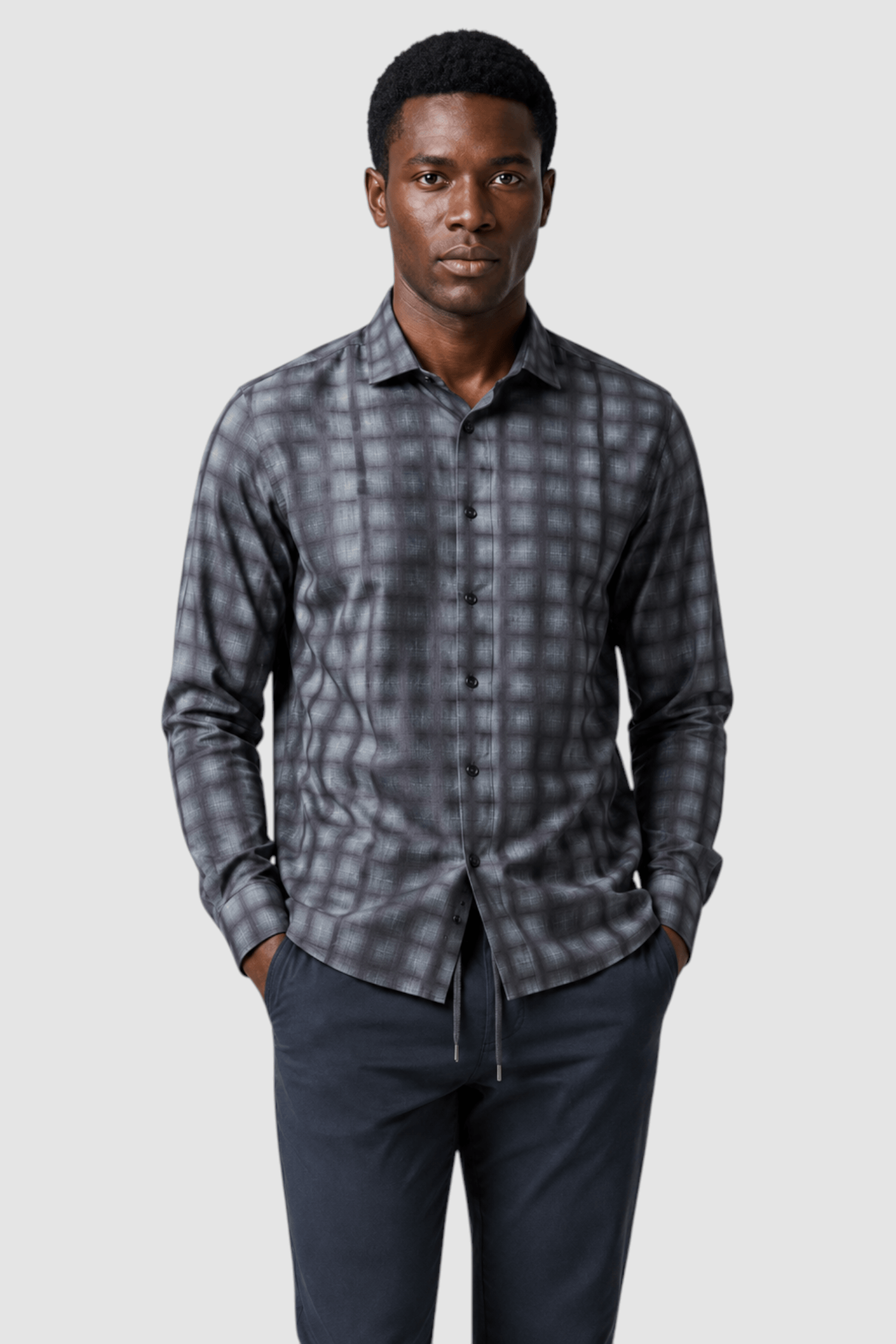 Rhys Ombre Plaid Shirt