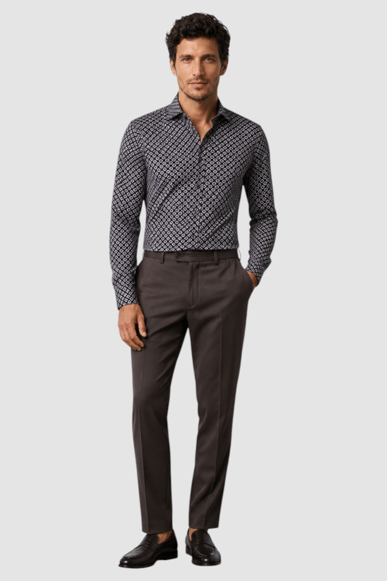 Declan Medallion Print Shirt