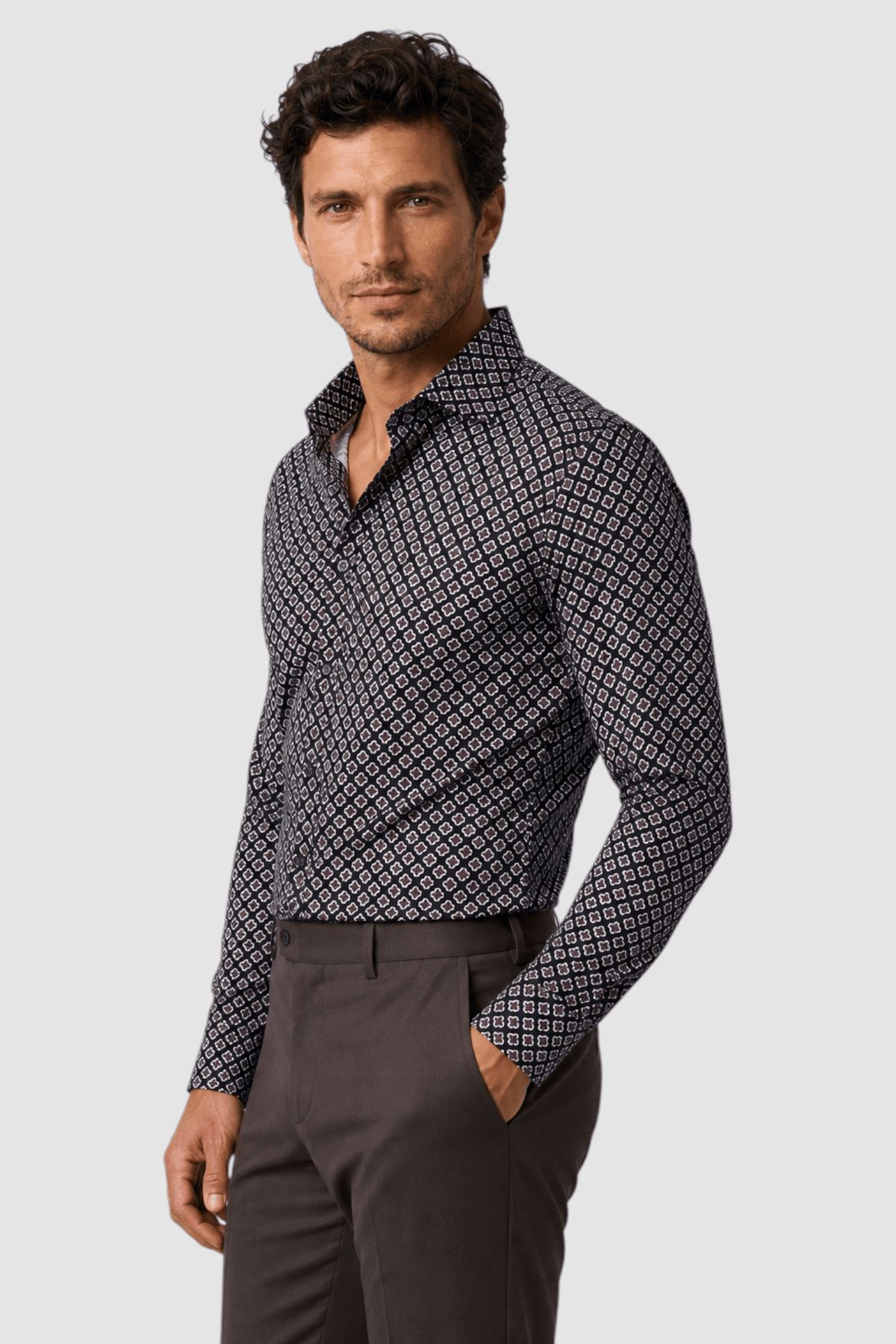 Declan Medallion Print Shirt