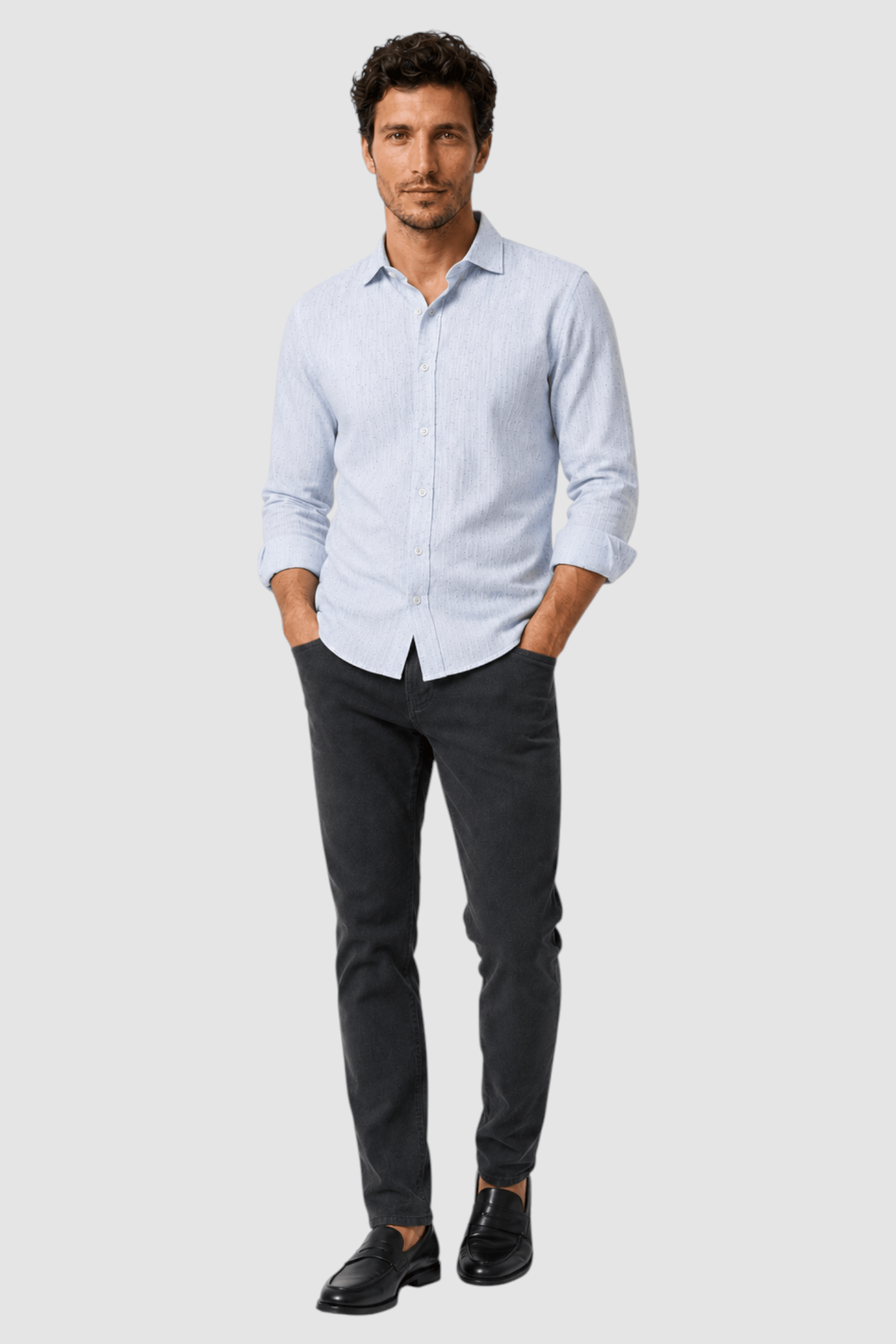 Pierce Linen-Blend Look Shirt