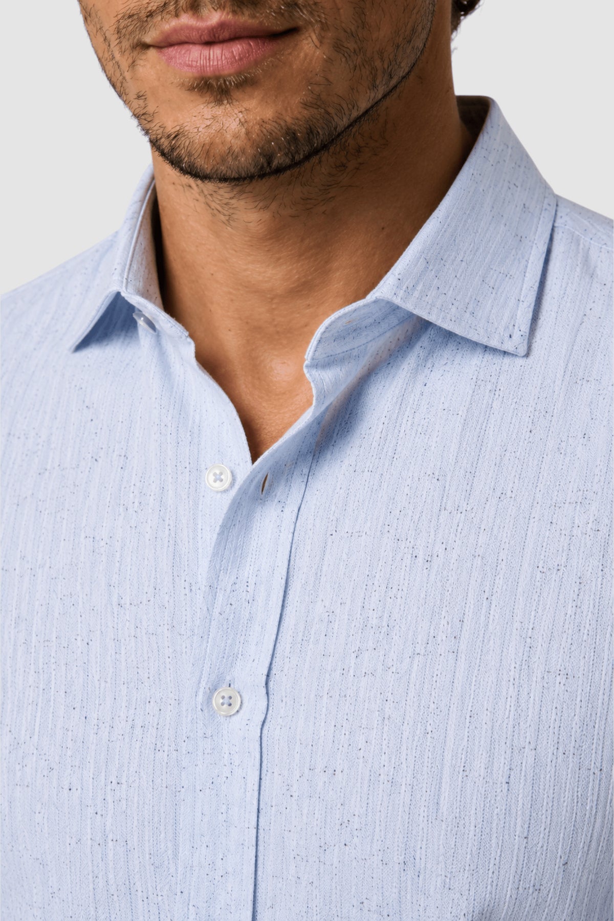Pierce Linen-Blend Look Shirt