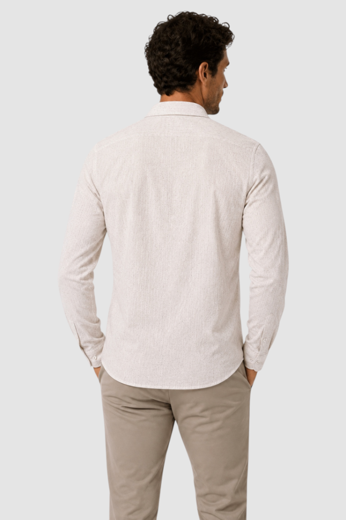 Pierce Linen-Blend Look Shirt