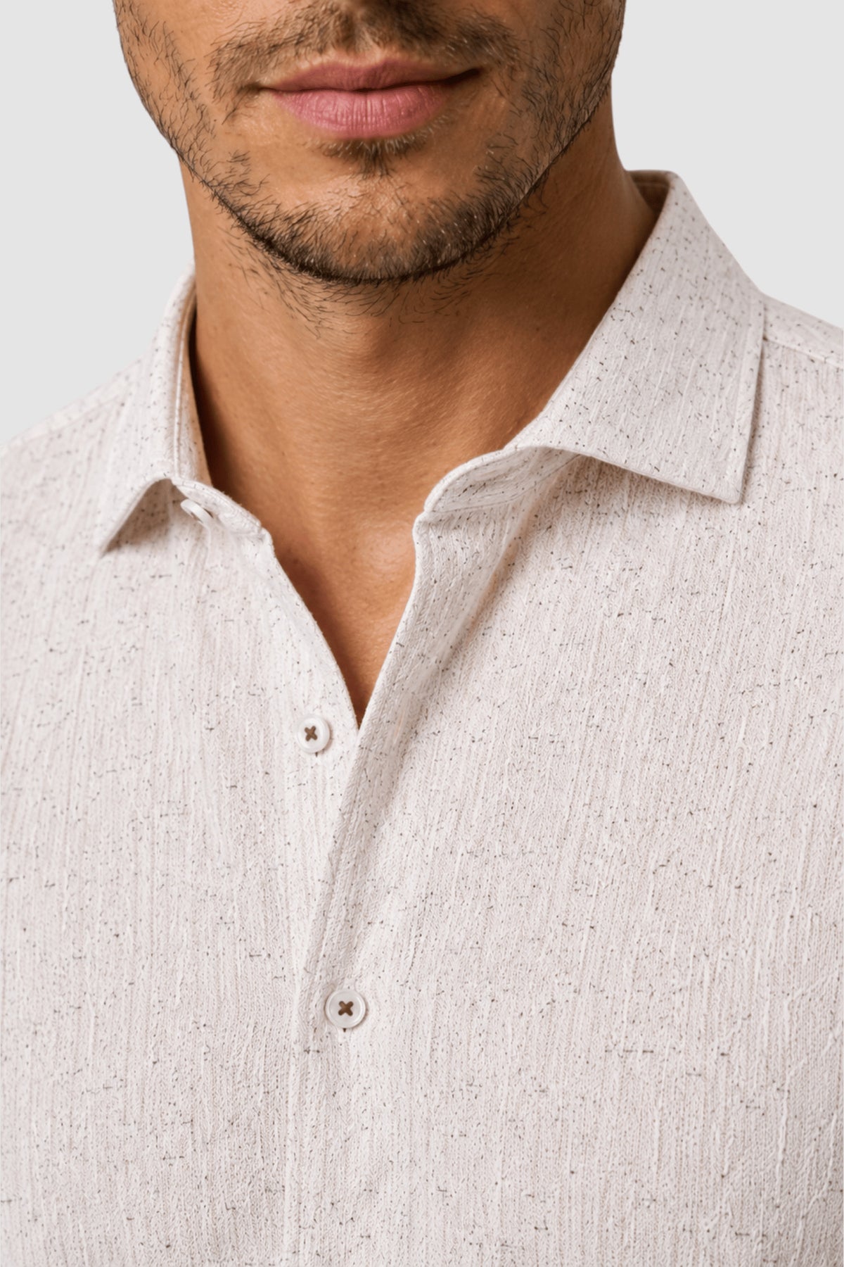 Pierce Linen-Blend Look Shirt