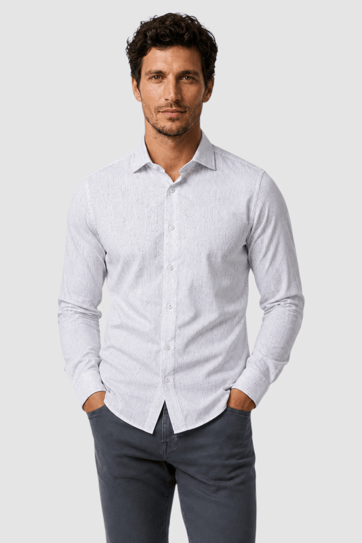 Pierce Linen-Blend Look Shirt