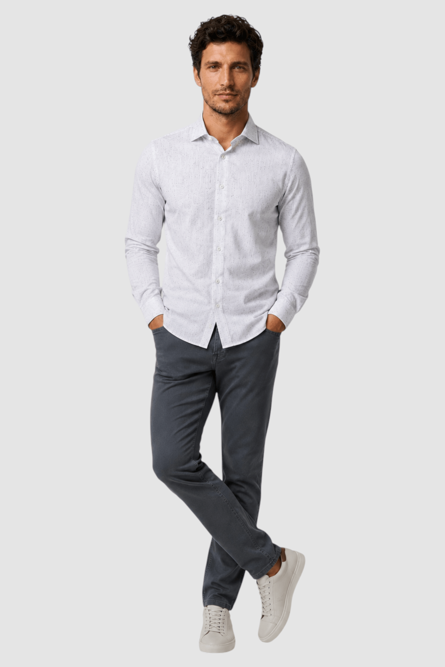 Pierce Linen-Blend Look Shirt