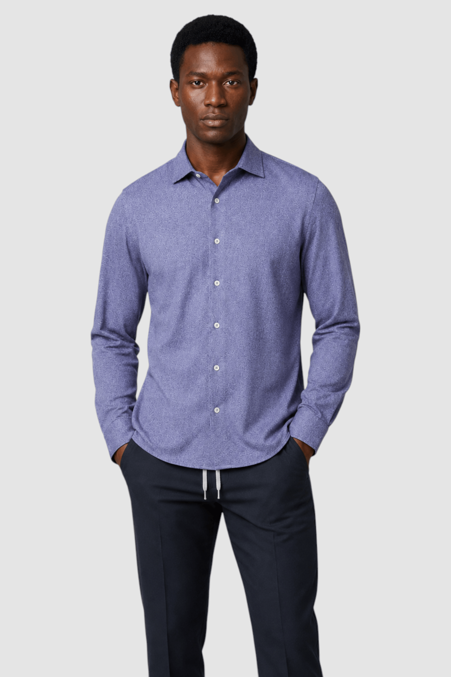 Quinn Textured Print Shirt