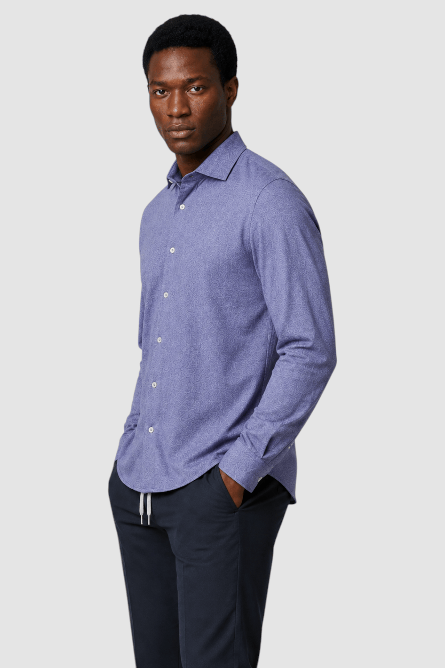 Quinn Textured Print Shirt