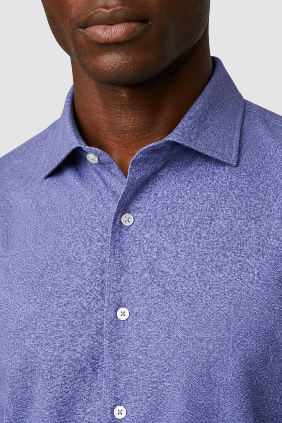 Quinn Textured Print Shirt