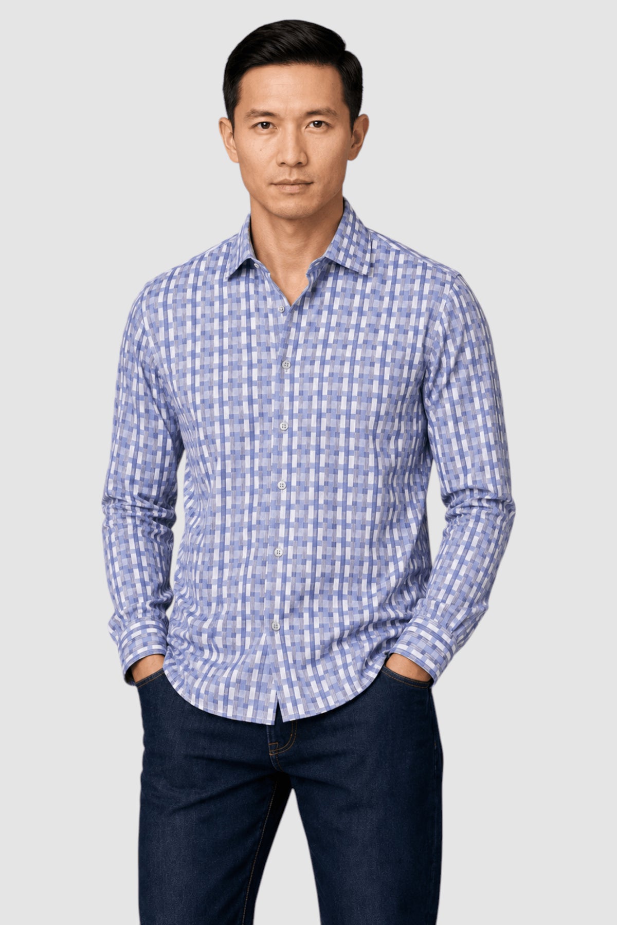 Tobias Jacquard Solid Twill Shirt