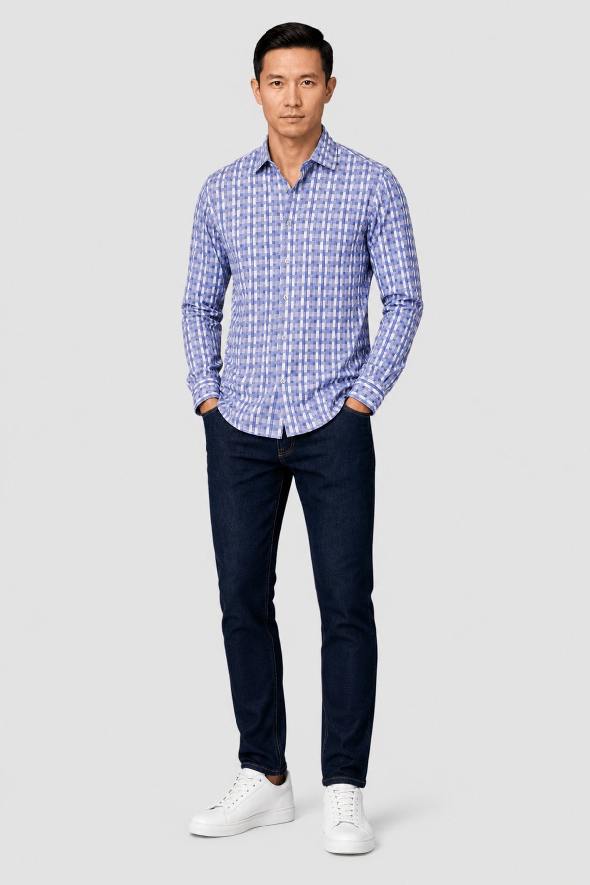 Tobias Jacquard Solid Twill Shirt