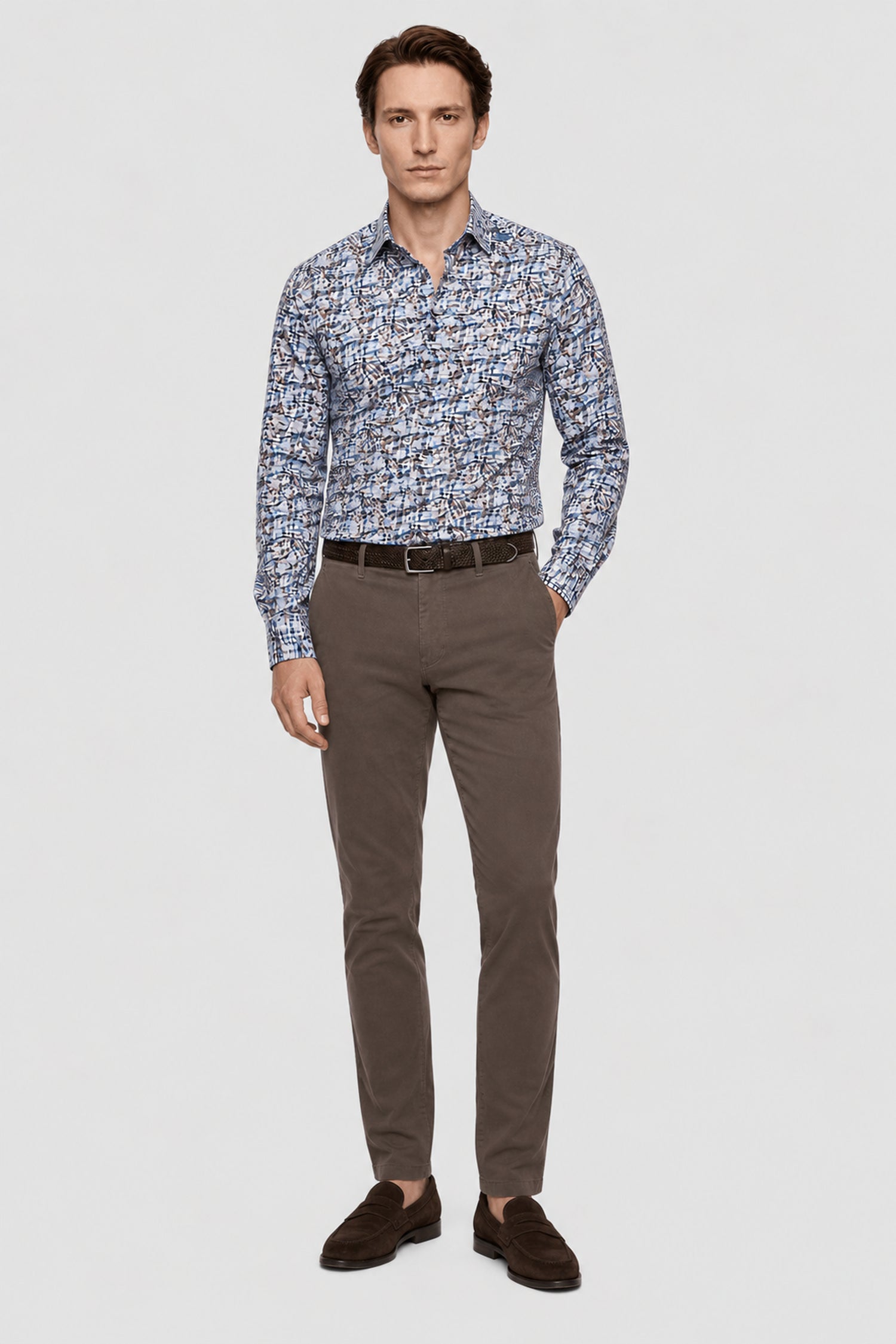 Griffin Abstract Multi-Print Shirt
