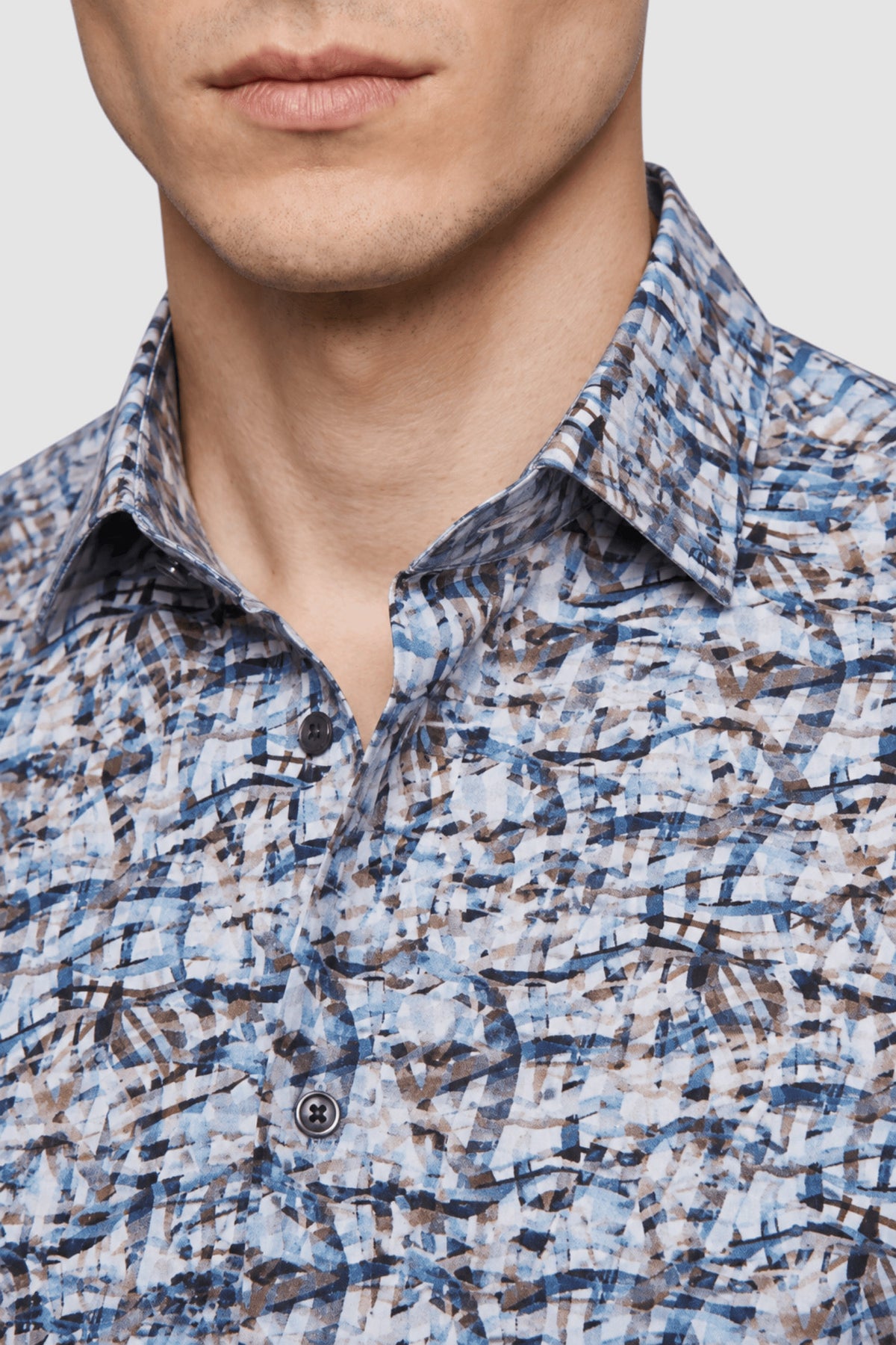 Griffin Abstract Multi-Print Shirt