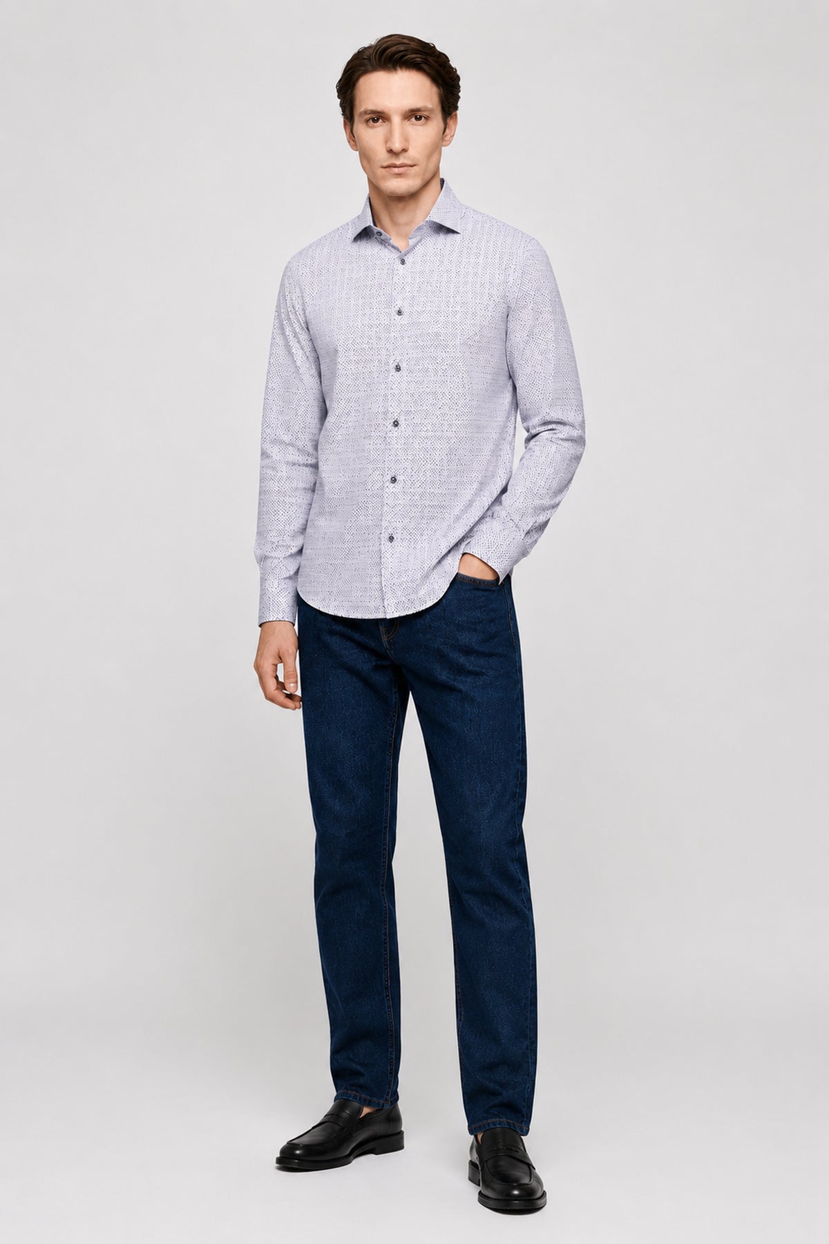 Milo Pin-Dot Print Shirt
