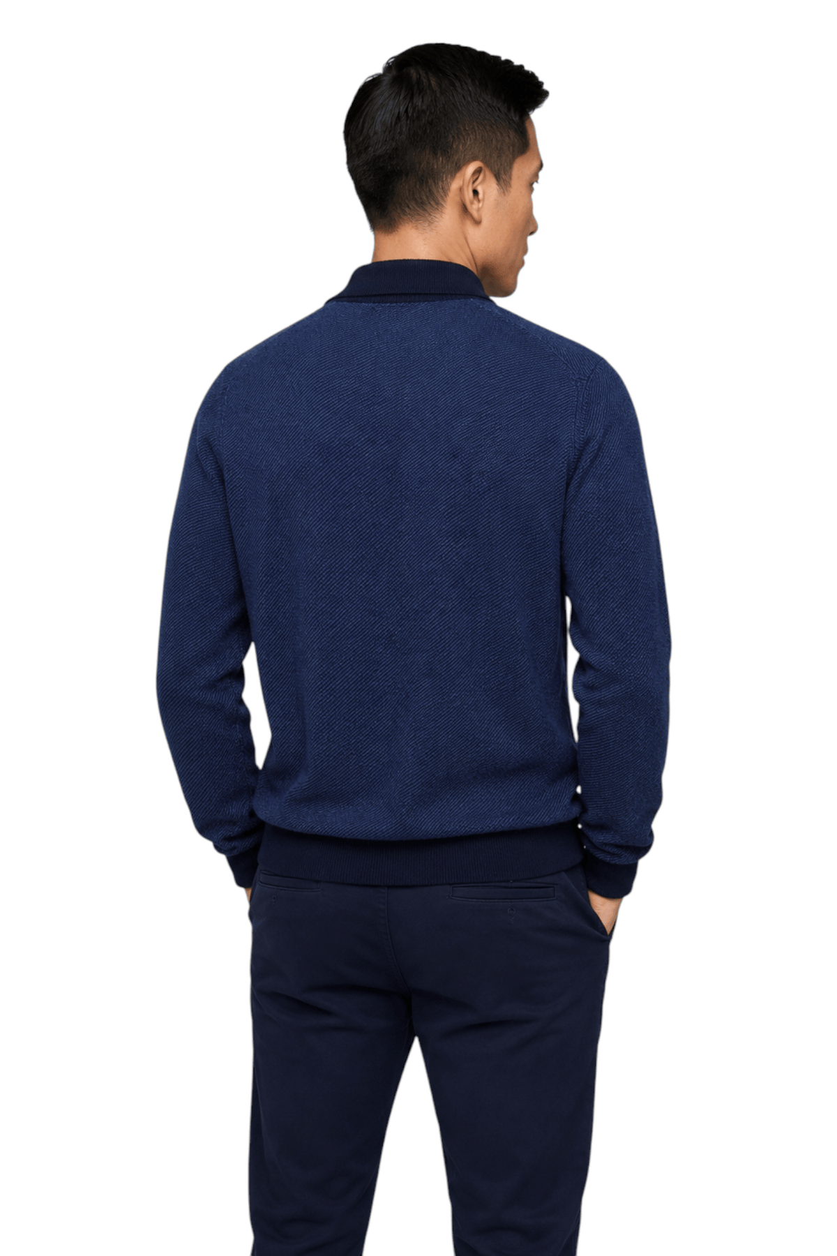 Jarrett Contrast-Trim Quarter-Zip Sweater