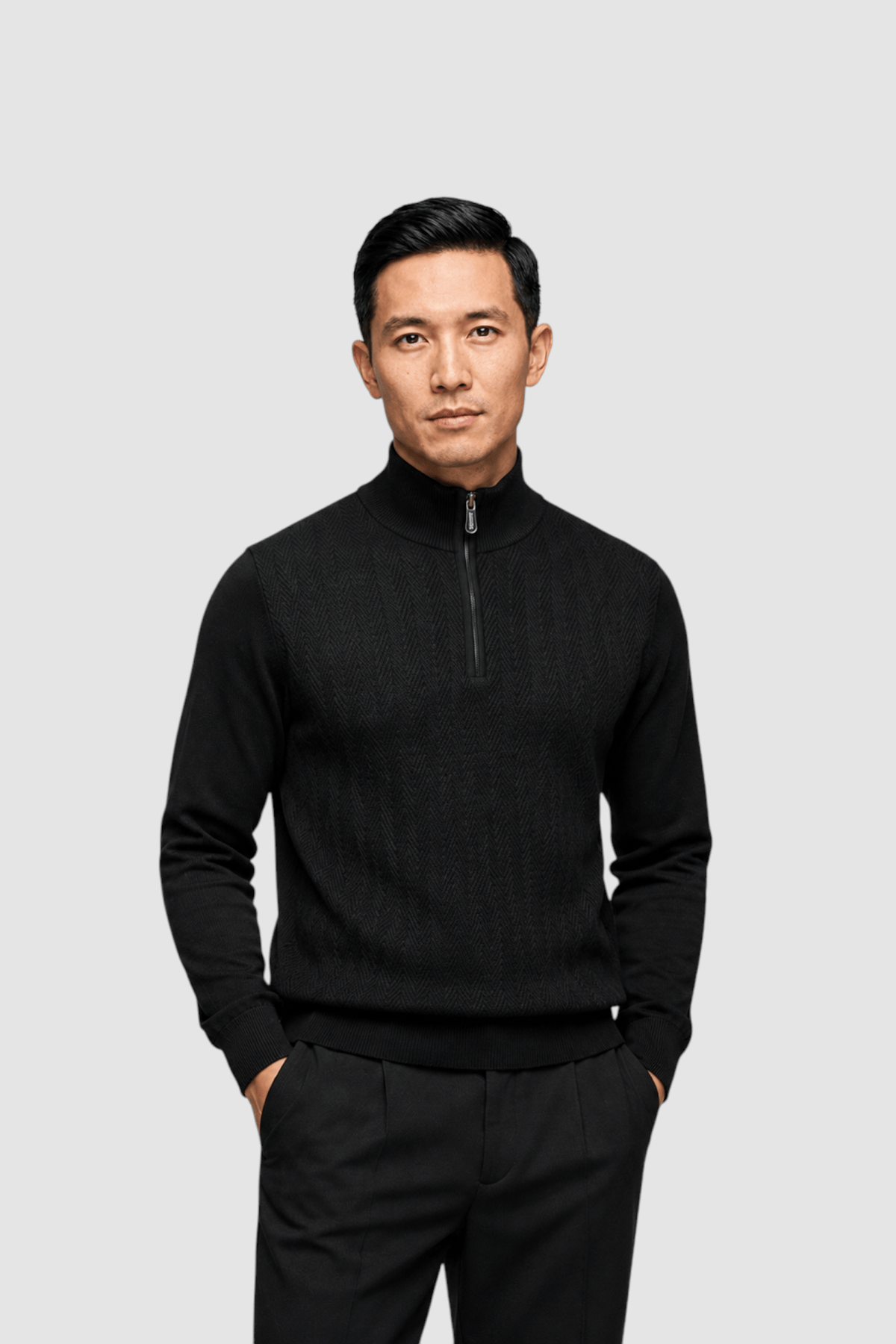 Ulysses Zip Mock Neck Sweater