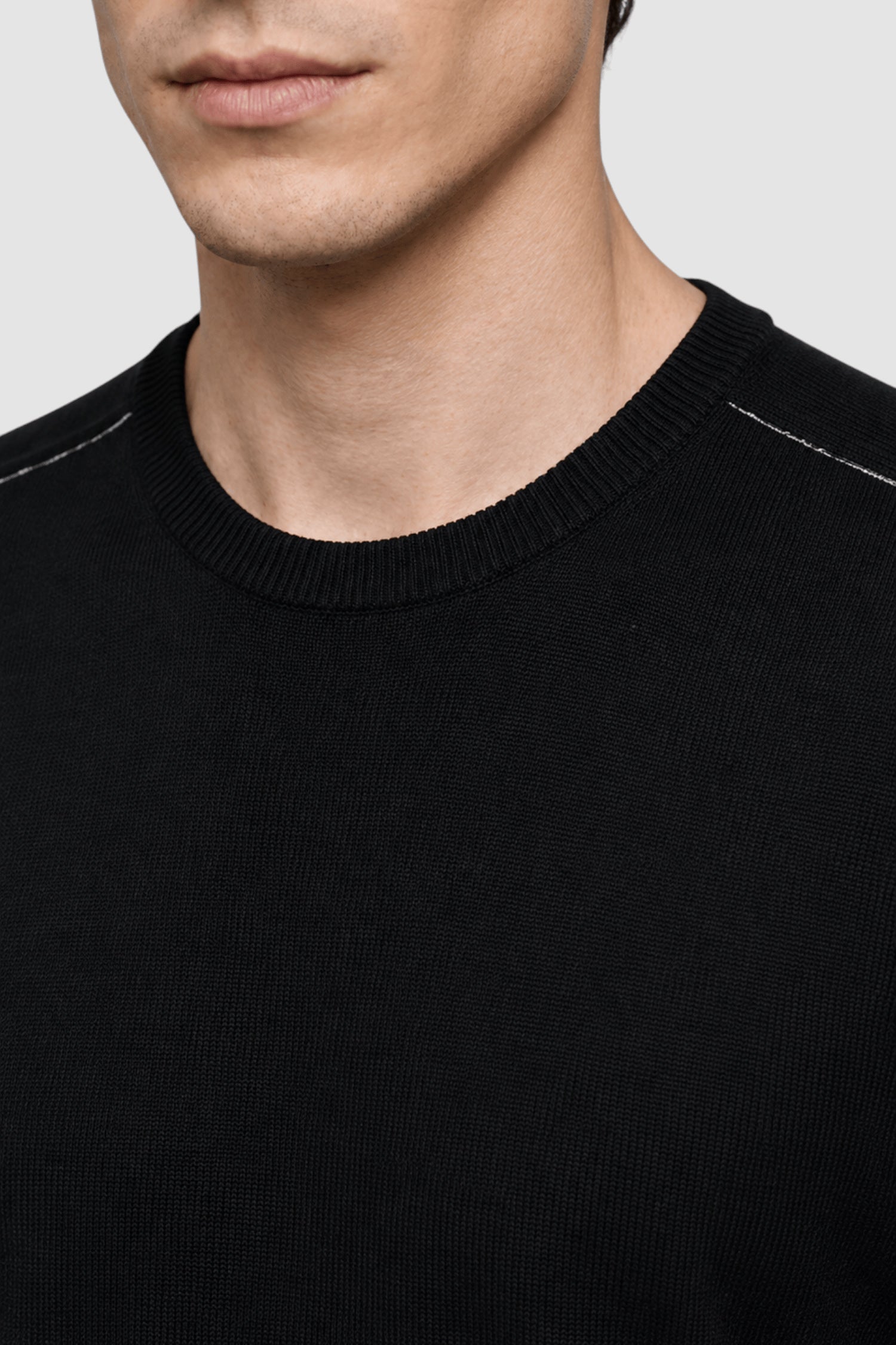 Vernon Raglan-Sleeve Crewneck Sweater