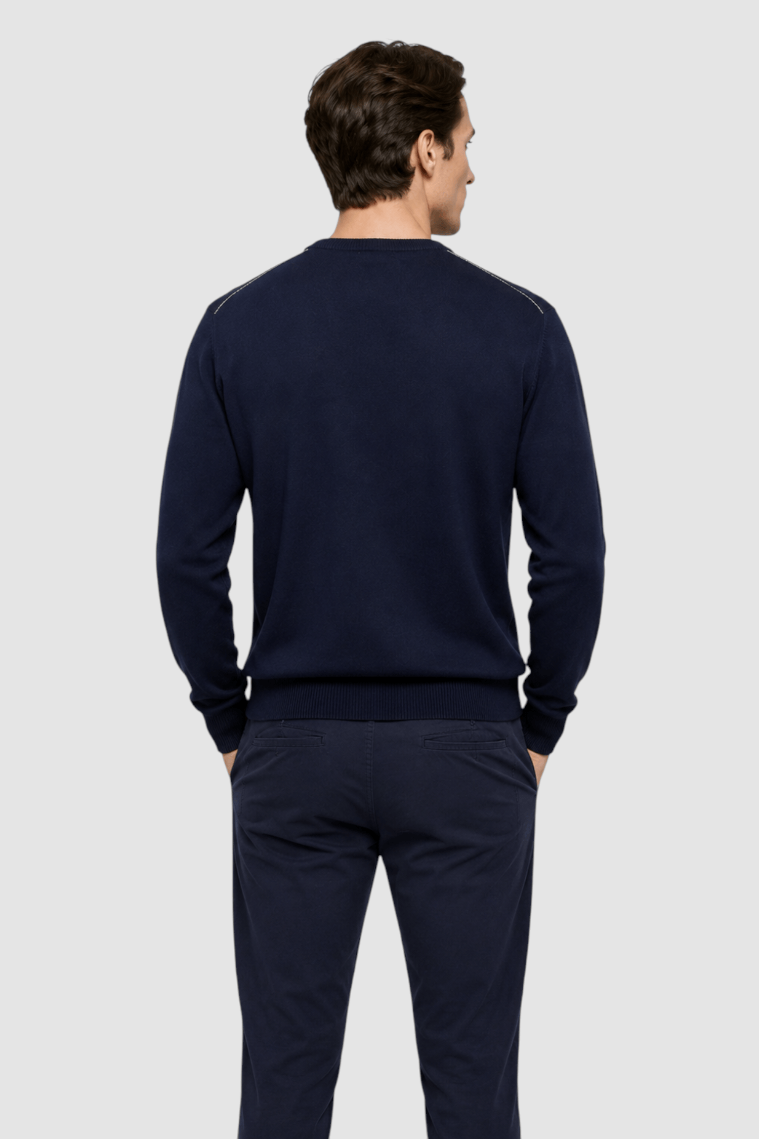 Vernon Raglan-Sleeve Crewneck Sweater