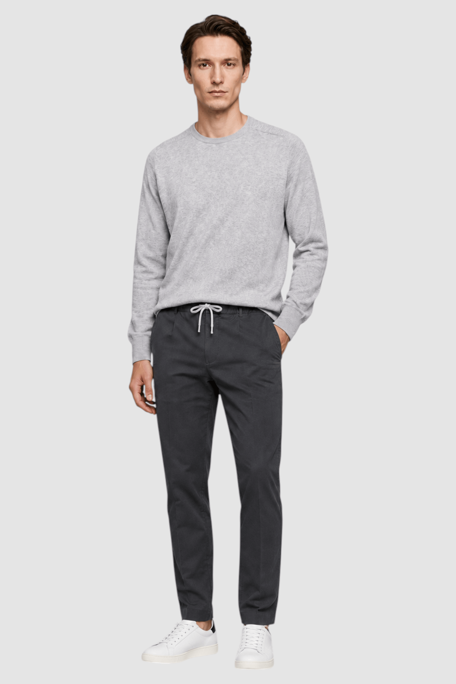 Vernon Raglan-Sleeve Crewneck Sweater